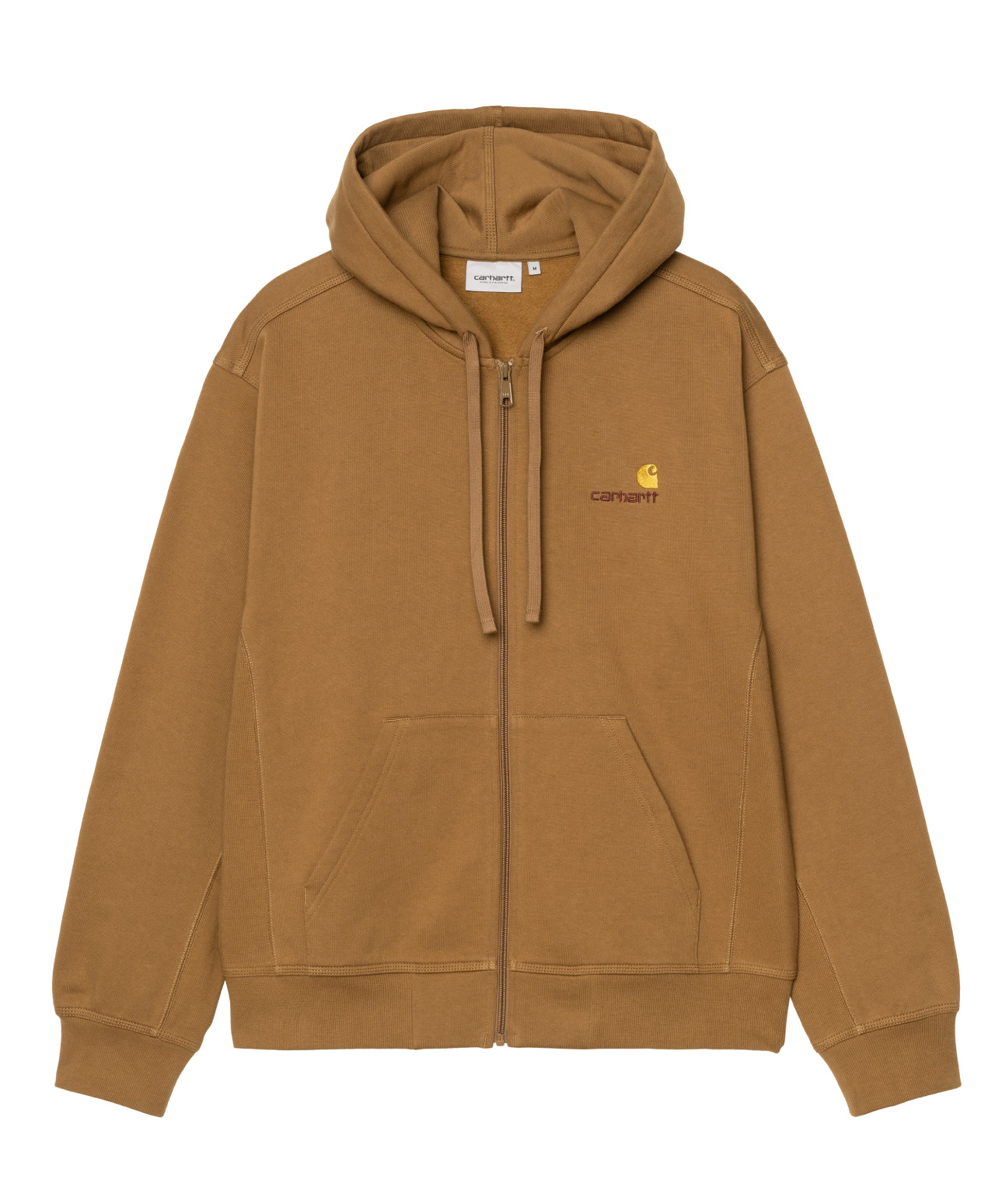 CARHARTT WIP HOODED AMERICAN SCRIPT JACKET HAMILTON BROWN