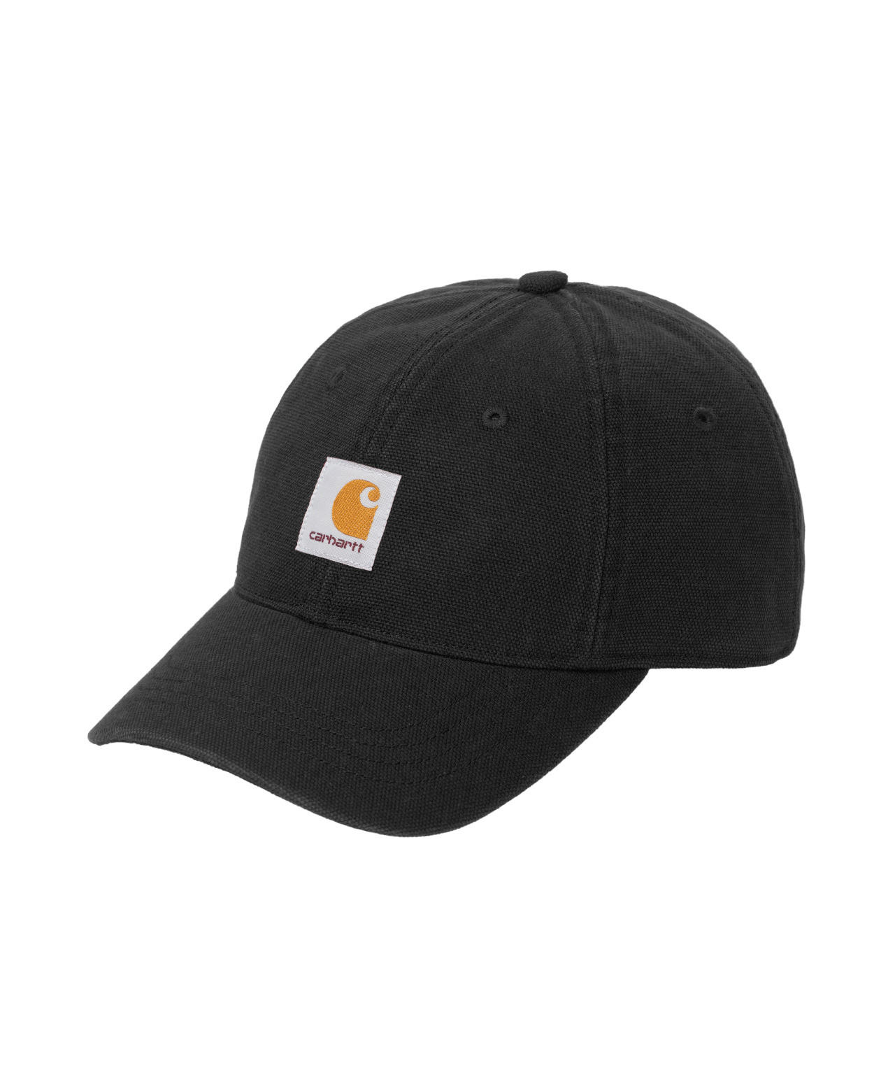 CARHARTT WIP SELBY CANVAS CAP BLACK STONE WASHED
