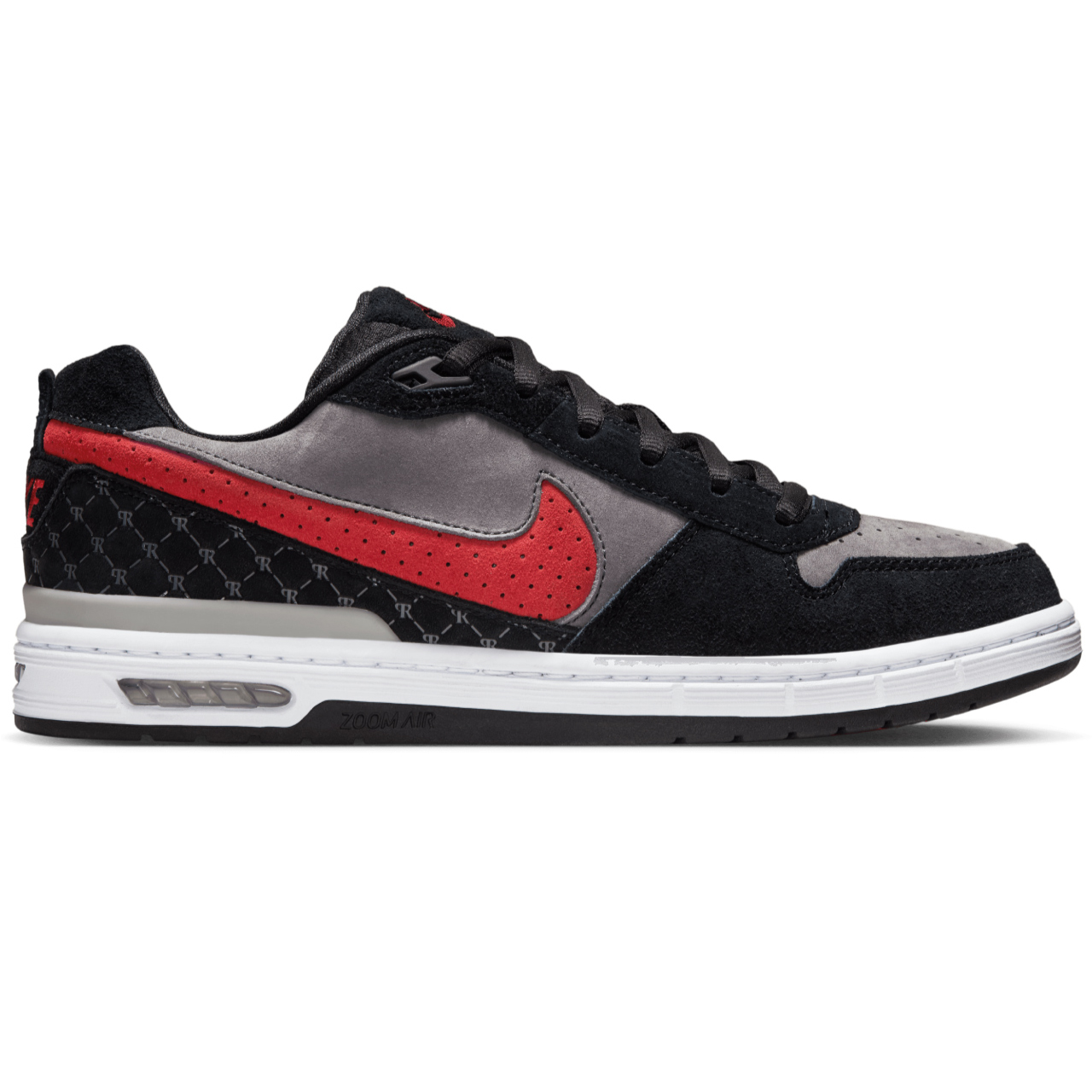 NIKE SB AIR LOW P-ROD BLACK/VARSITY RED-FLINT GREY
