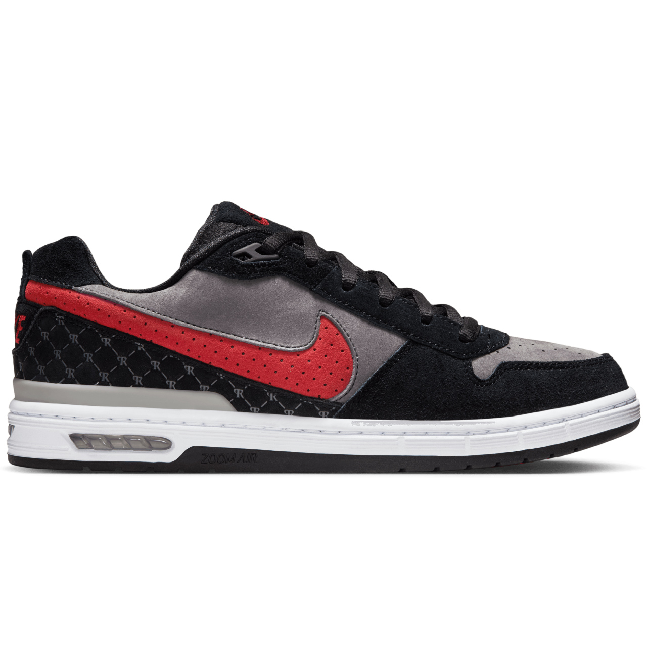 NIKE SB AIR LOW P-ROD BLACK/VARSITY RED-FLINT GREY