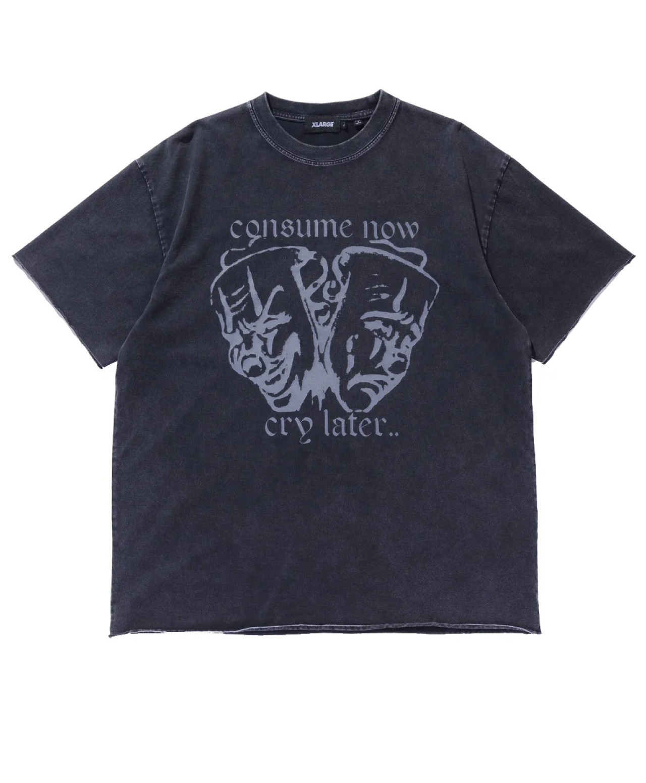 XLARGE TWO FACE TEE CHARCOAL