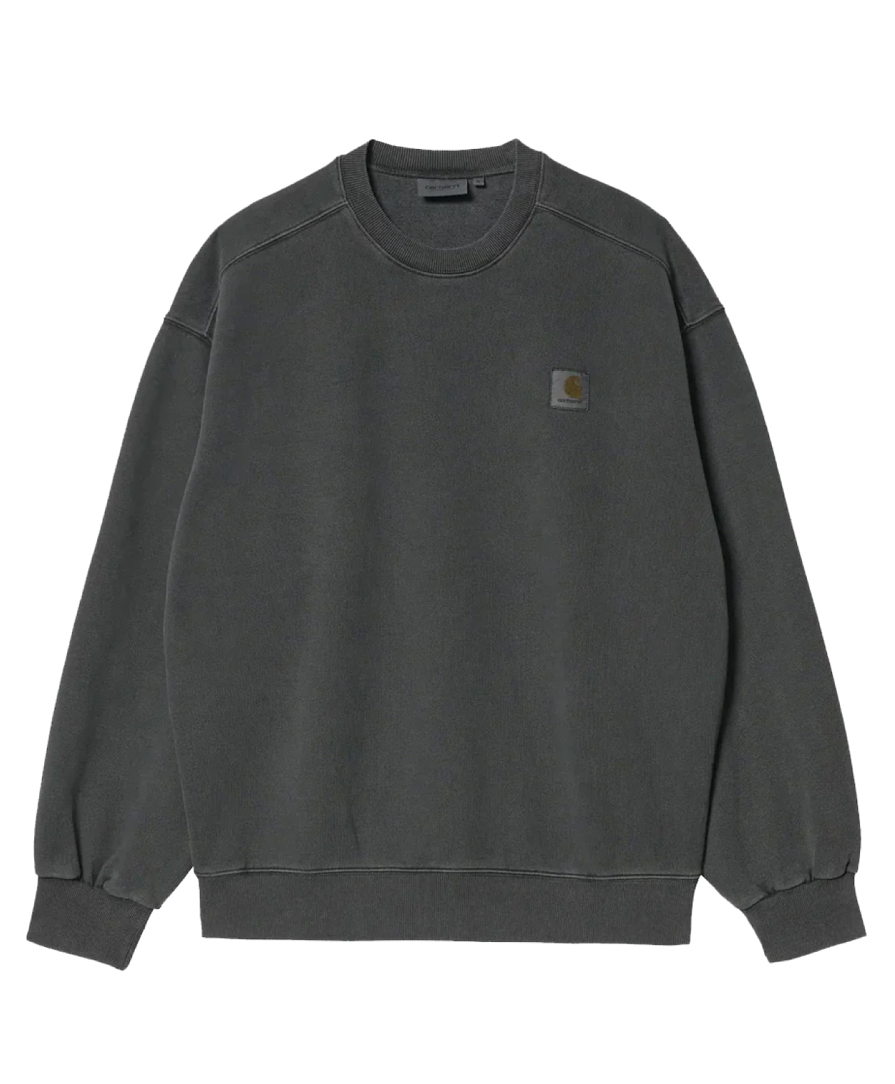 CARHARTT WIP VISTA CREW BLACK GARMENT DYED