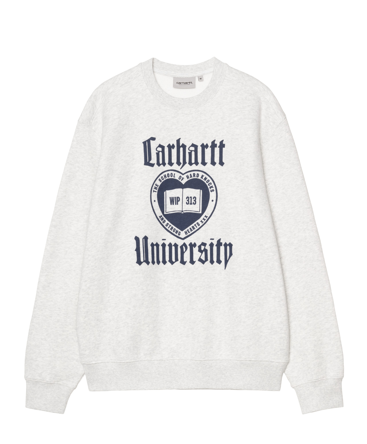 CARHARTT WIP SCHOOLING CREW ASH HEATHER