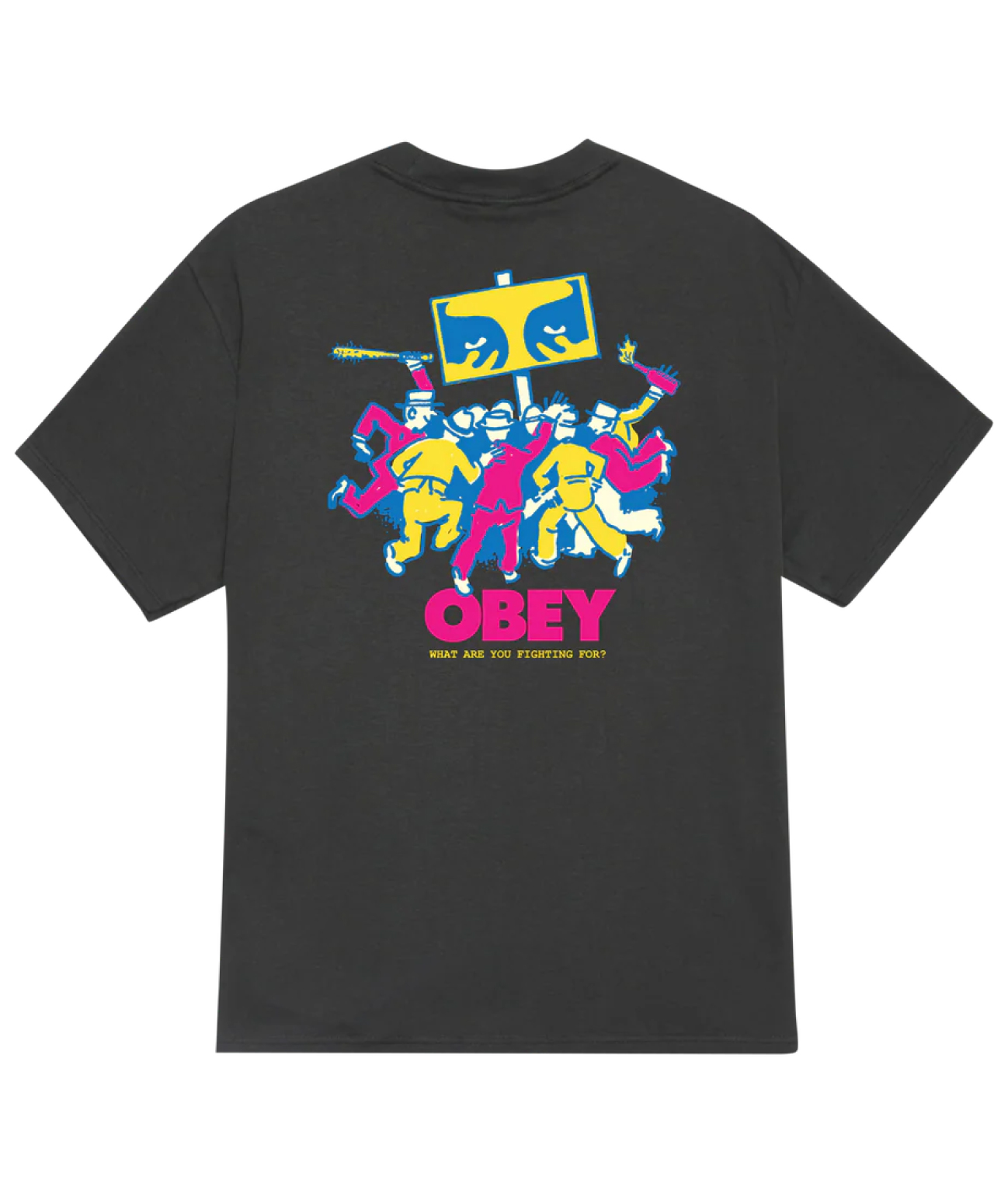 OBEY STEADY MOBBIN TEE VINTAGE BLACK