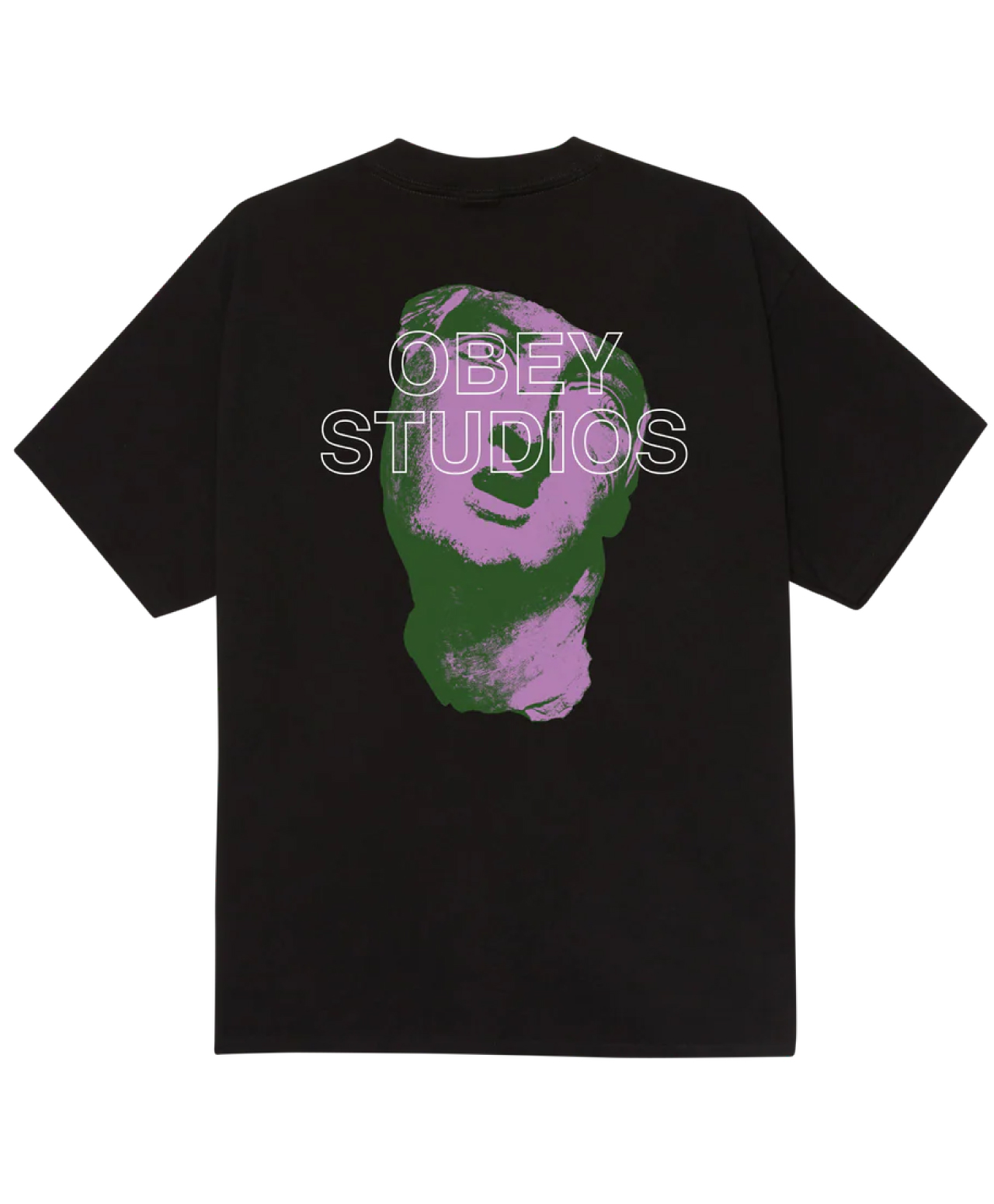 OBEY STUDIOS STATUE TEE BLACK