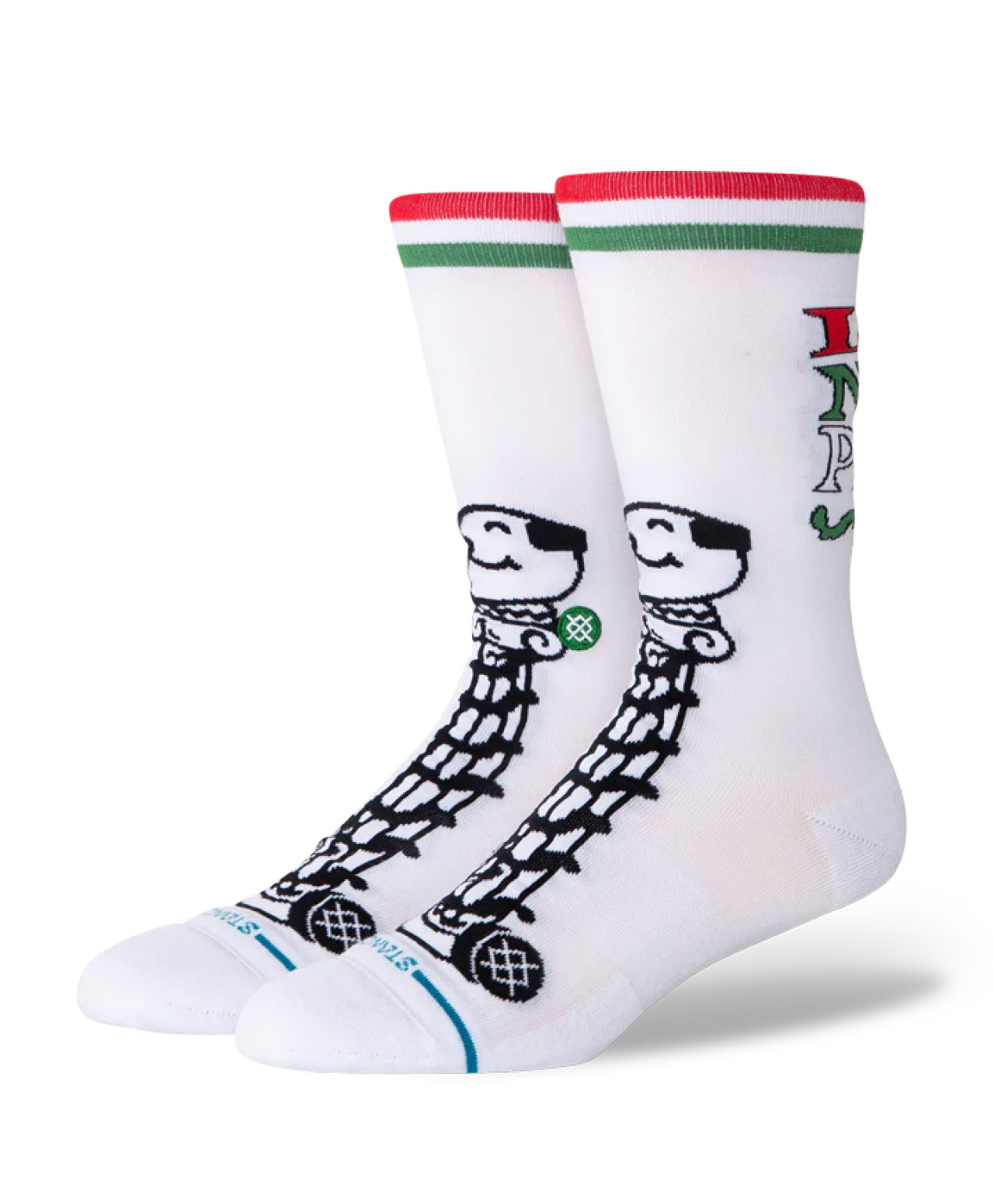 STANCE X HOME ALONE LITTLE NEROS CREW SOCKS WHITE
