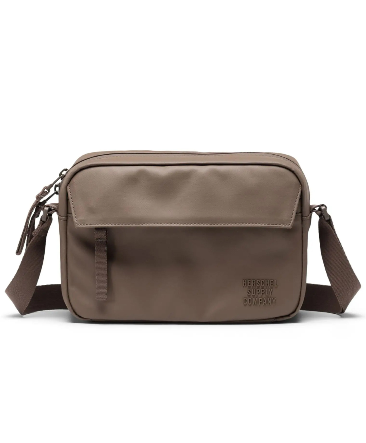 HERSCHEL ALBERNI WEATHER RESISTANT CROSSBODY BAG MAJOR BROWN
