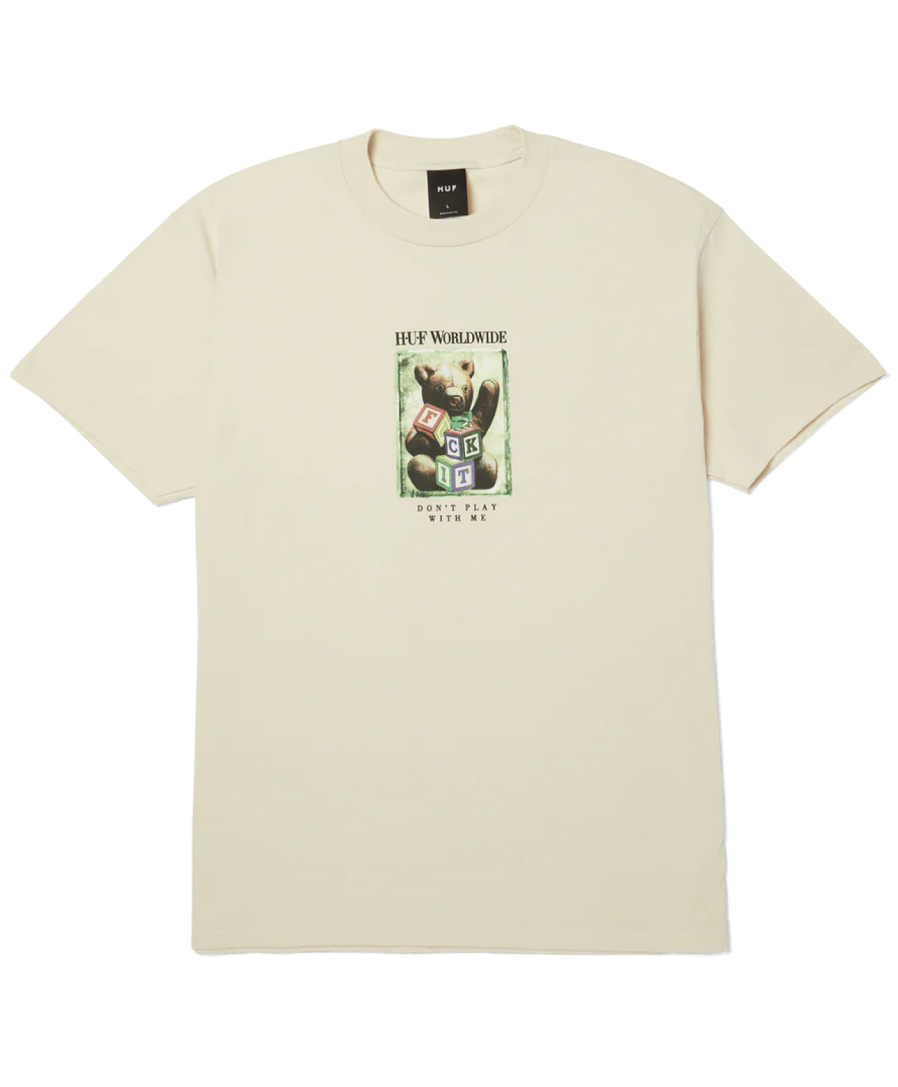 HUF GIFT BEAR TEE BLEACH