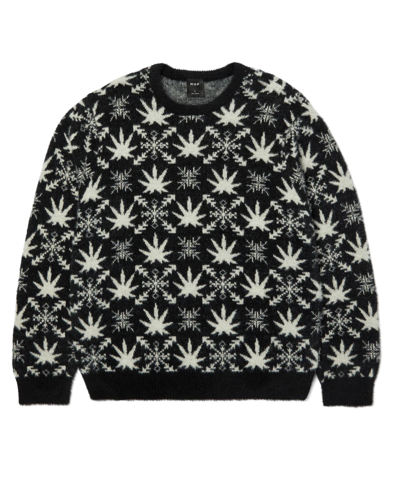 HUF ARCTIC PLANTLIFE SWEATER BLACK