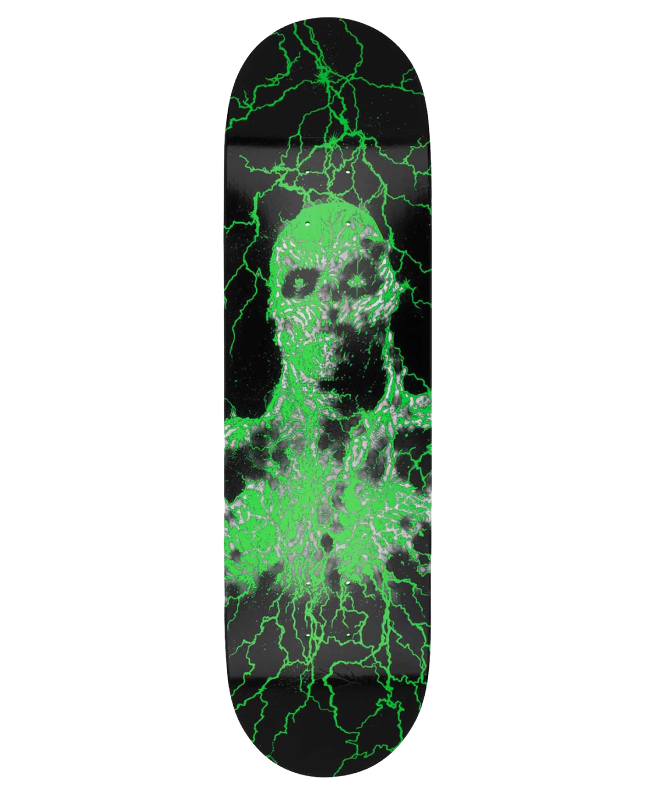 SANTA CRUZ X STRANGER THINGS VECNA SKATE DECK 8.5 BLACK/GREEN