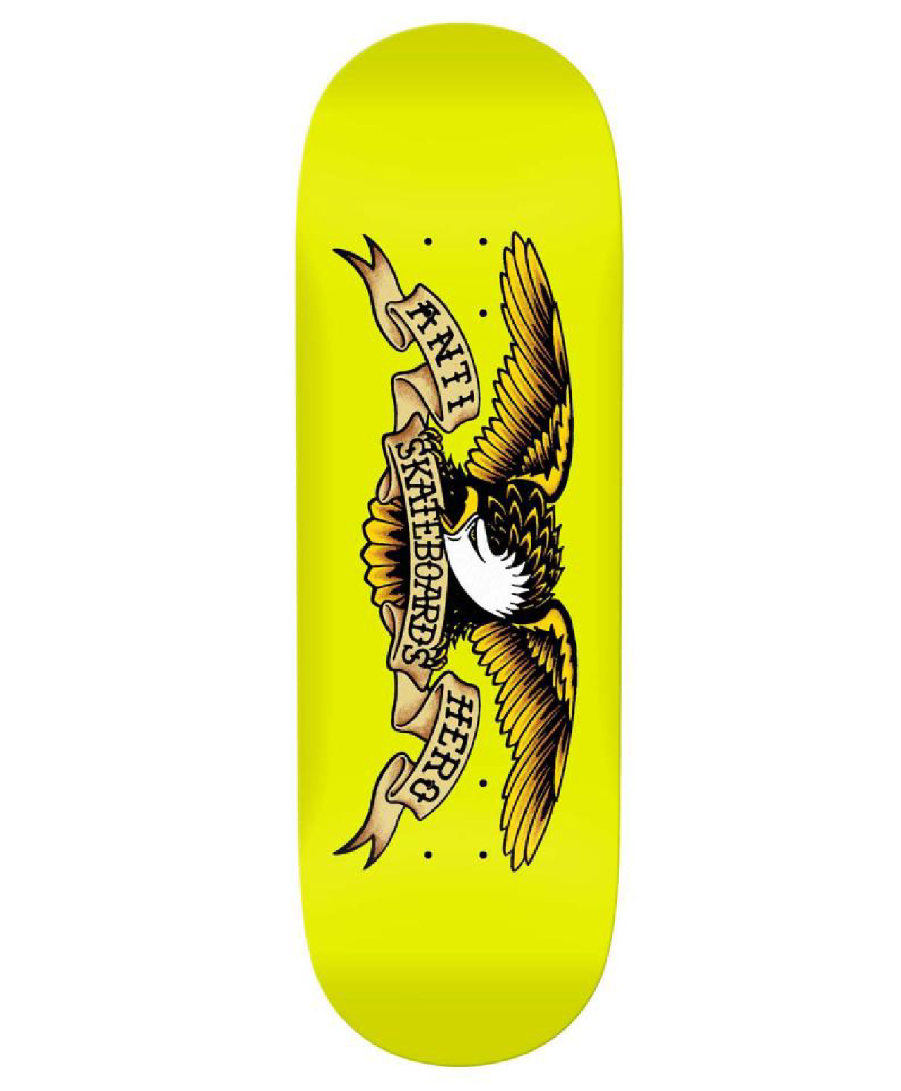 ANTIHERO CLASSIC EAGLE HORSE PILL SKATE DECK 10 YELLOW