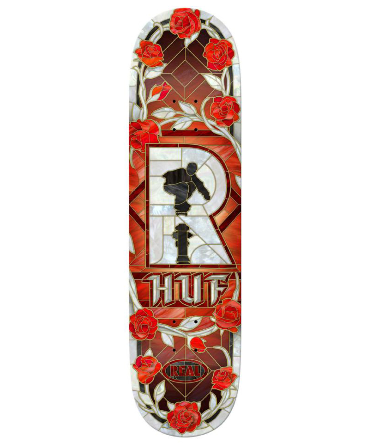 REAL HUF CATHEDRAL SKATE DECK MULTI