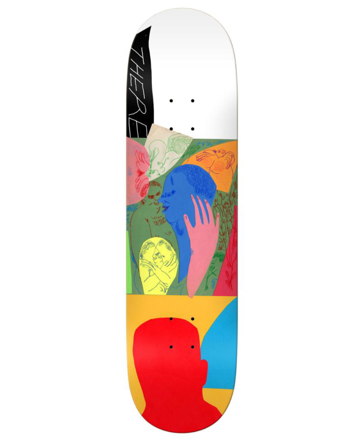 THERE TEAR SKATE DECK 8.06 MULTI
