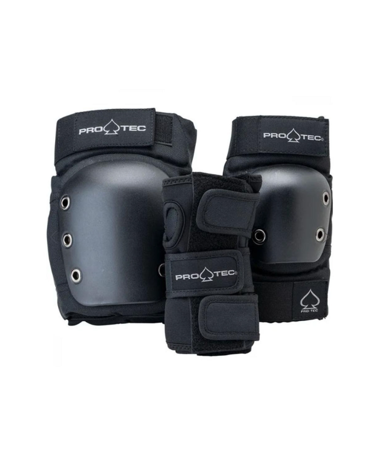 PRO-TEC PADS STREET ADULT 3-PACK OPEN PAD SET BLACK
