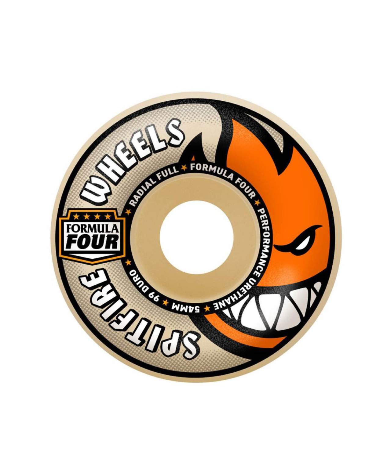 SPITFIRE FORMULA FOUR WHEELS RADIAL FULL 99 58MM NATURAL