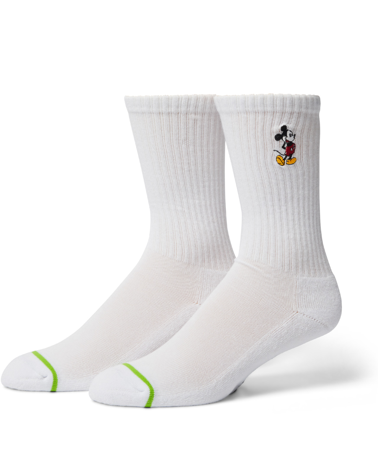 HUF X MICKEY MOUSE CLASSIC MICKEY CREW SOCKS WHITE