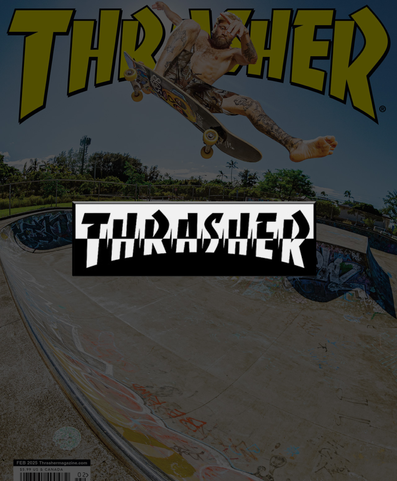 THRASHER MIXTAPE LAPEL PIN BLACK/WHITE