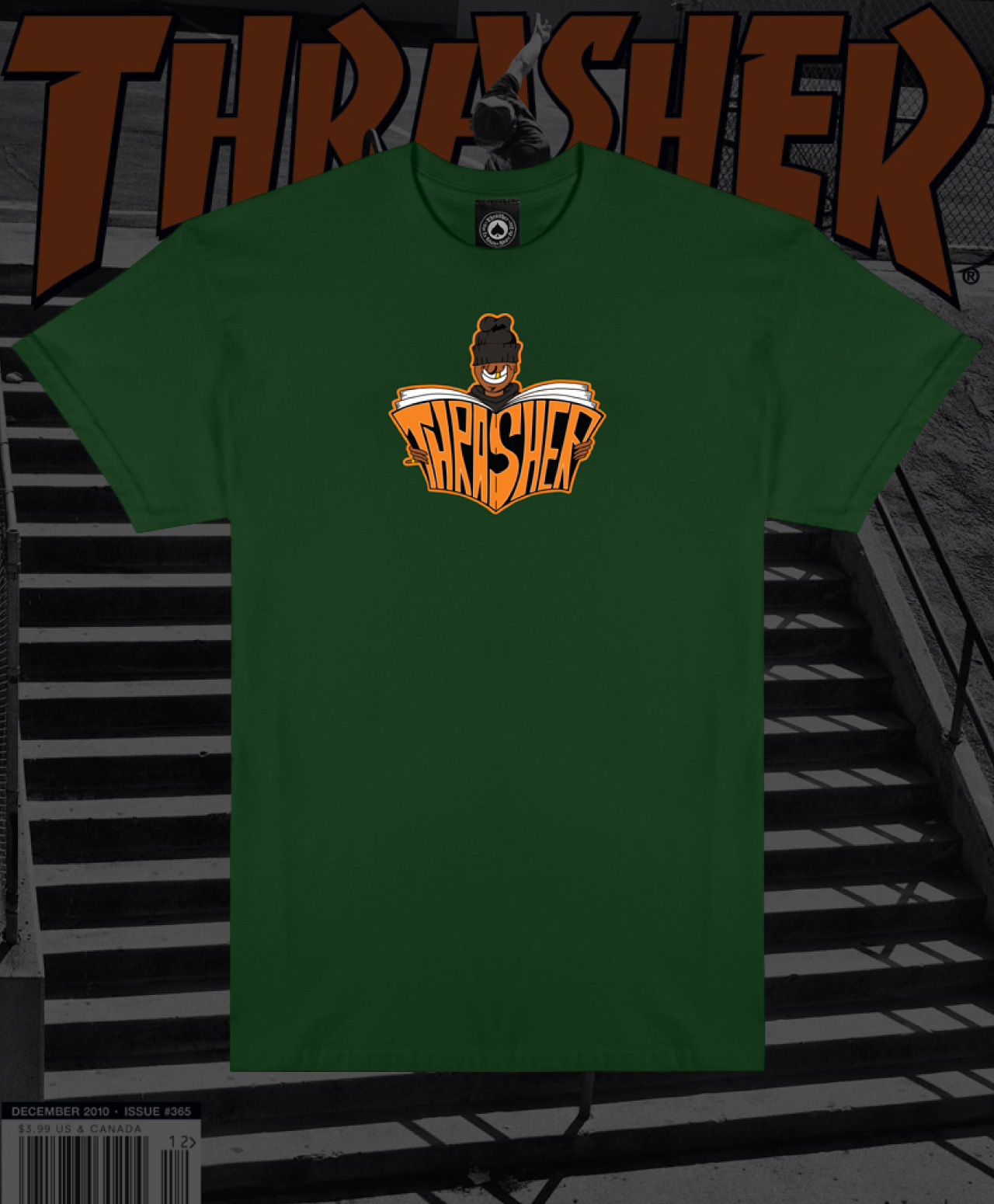 THRASHER GOON TEE FOREST GREEN