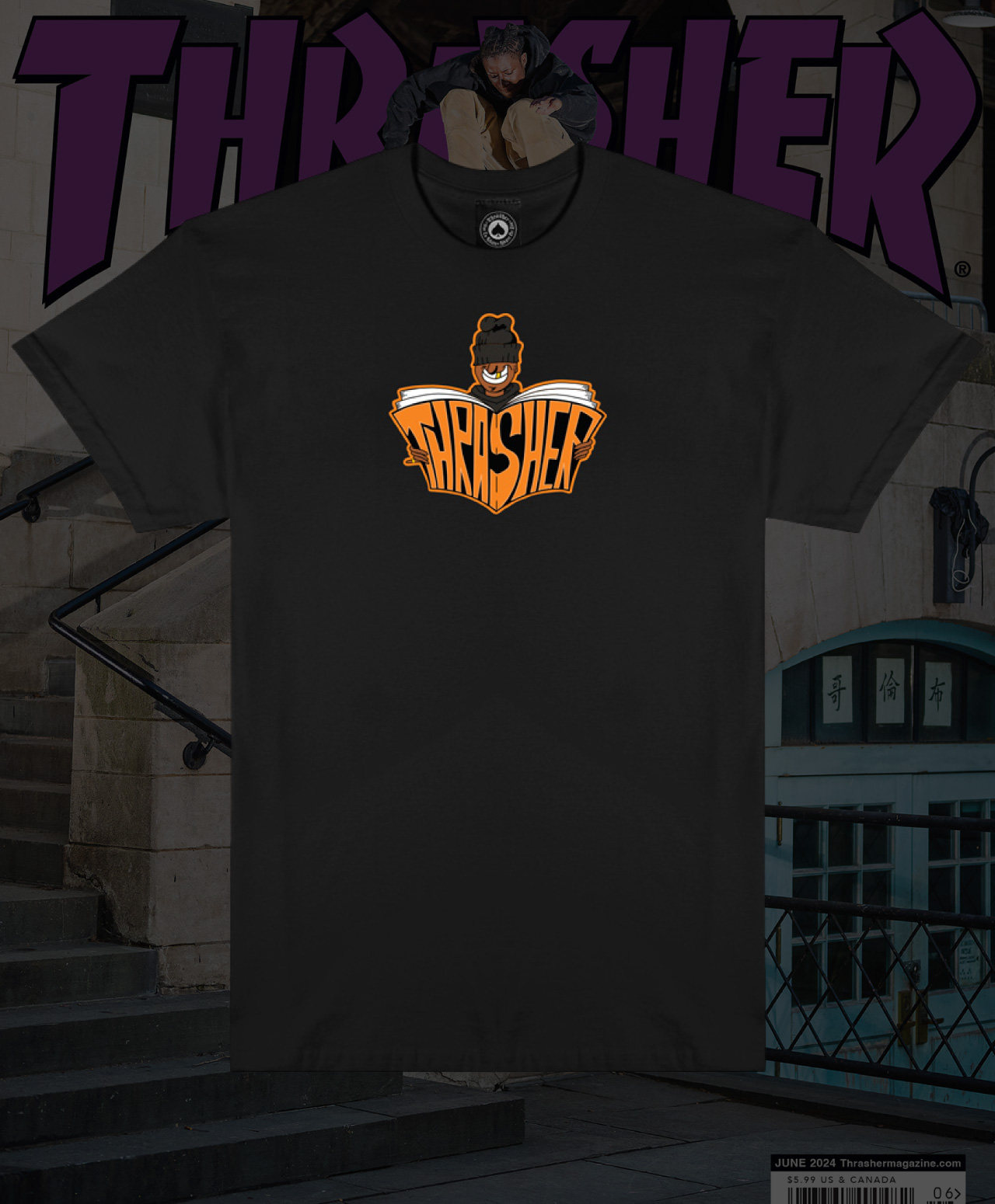 THRASHER GOON TEE BLACK