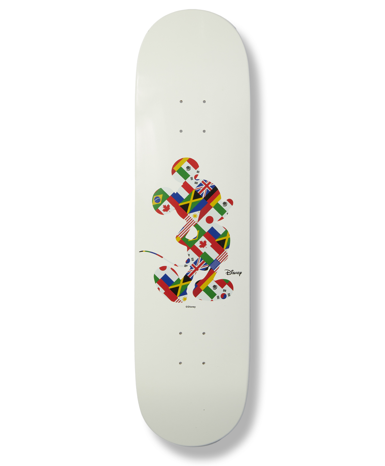 HUF X MICKEY MOUSE WORLDWIDE TOUR SKATE DECK 8.25 WHITE