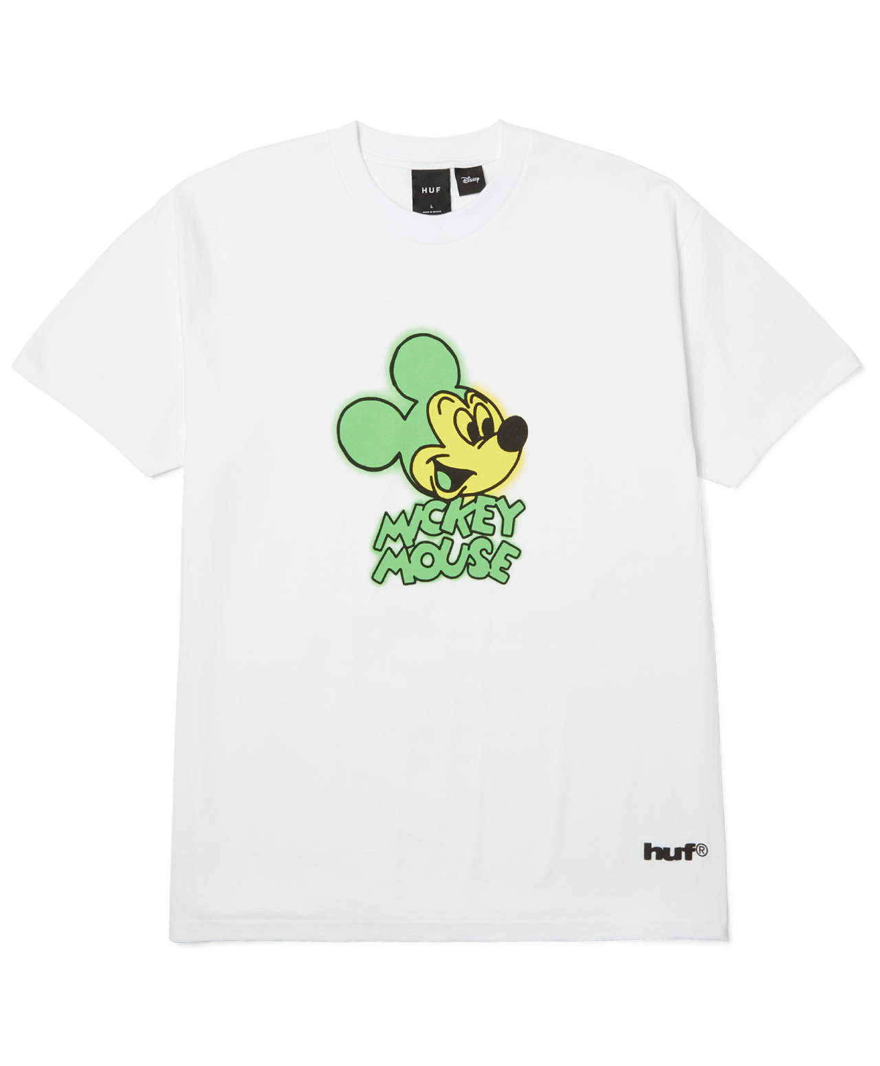 HUF X MICKEY MOUSE MICKEY SPRAY TEE WHITE
