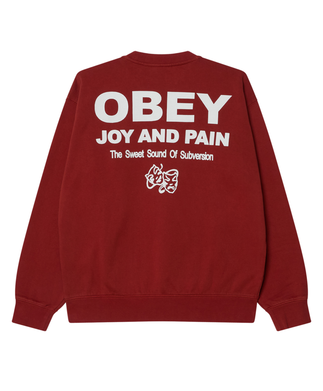 OBEY JOY CREW RED ORCHE FADED WASH