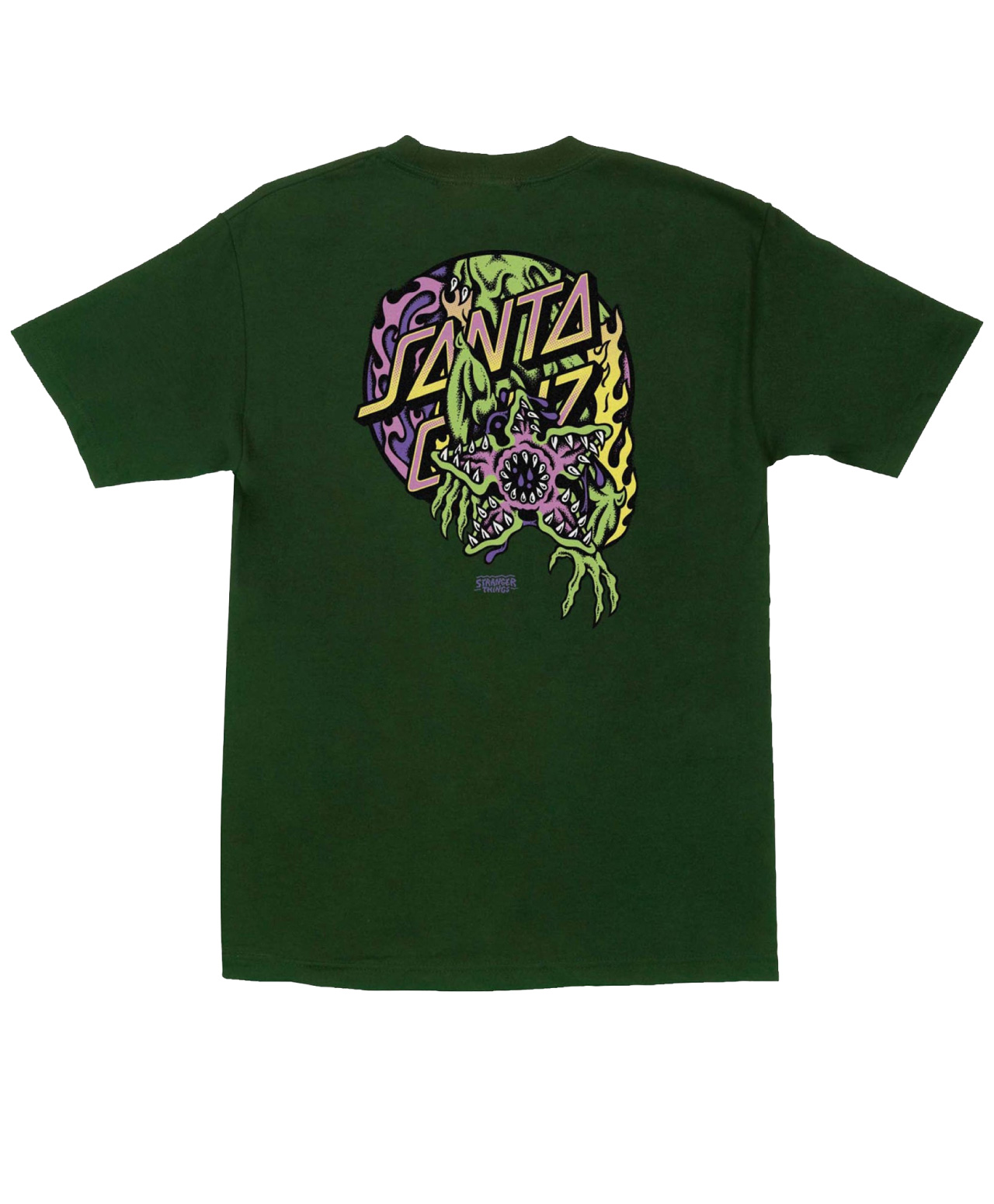 SANTA CRUZ X STRANGER THINGS DEMOGORGON TEE FOREST GREEN
