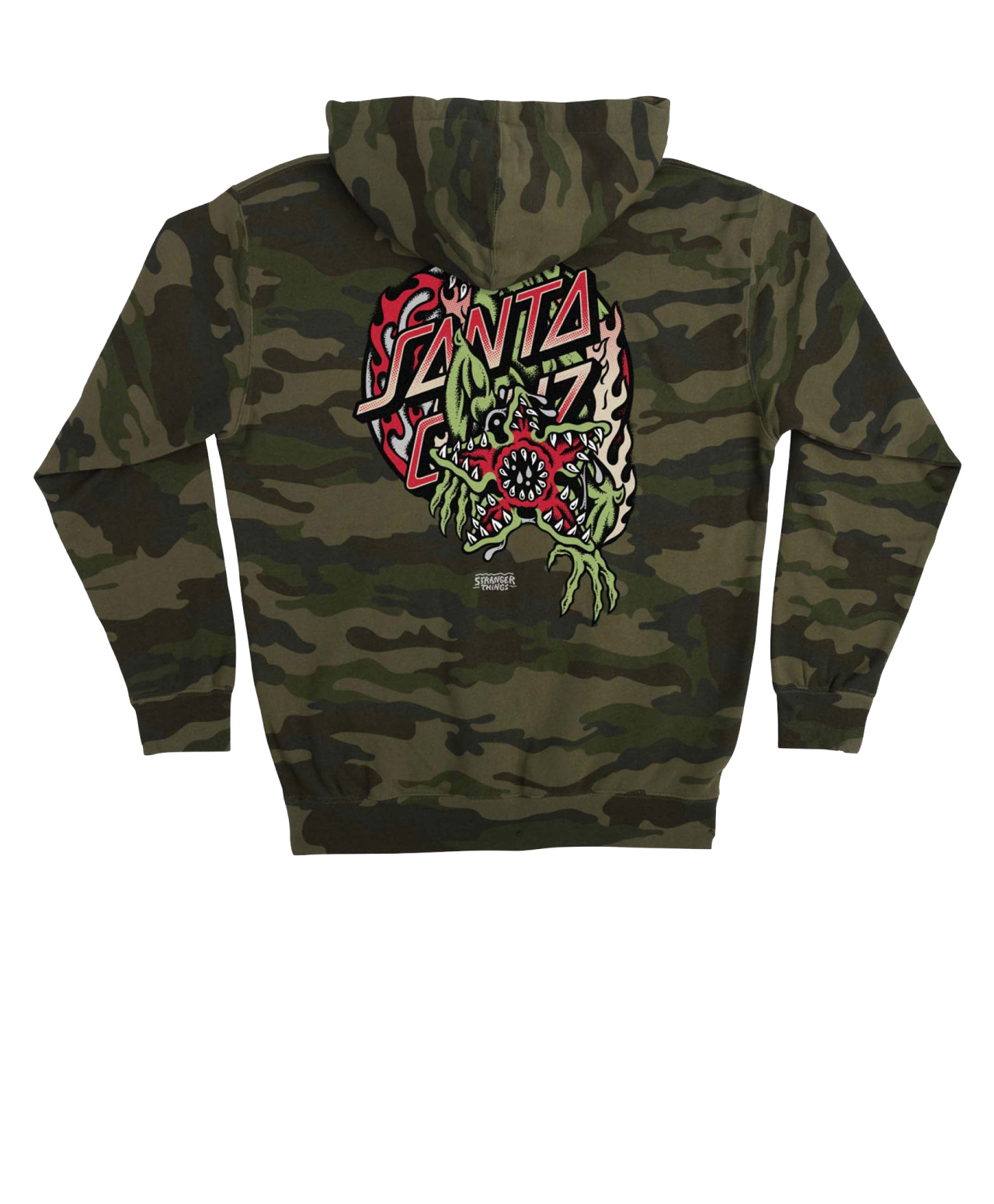 SANTA CRUZ X STRANGER THINGS DEMOGORGON HOOD FOREST CAMO