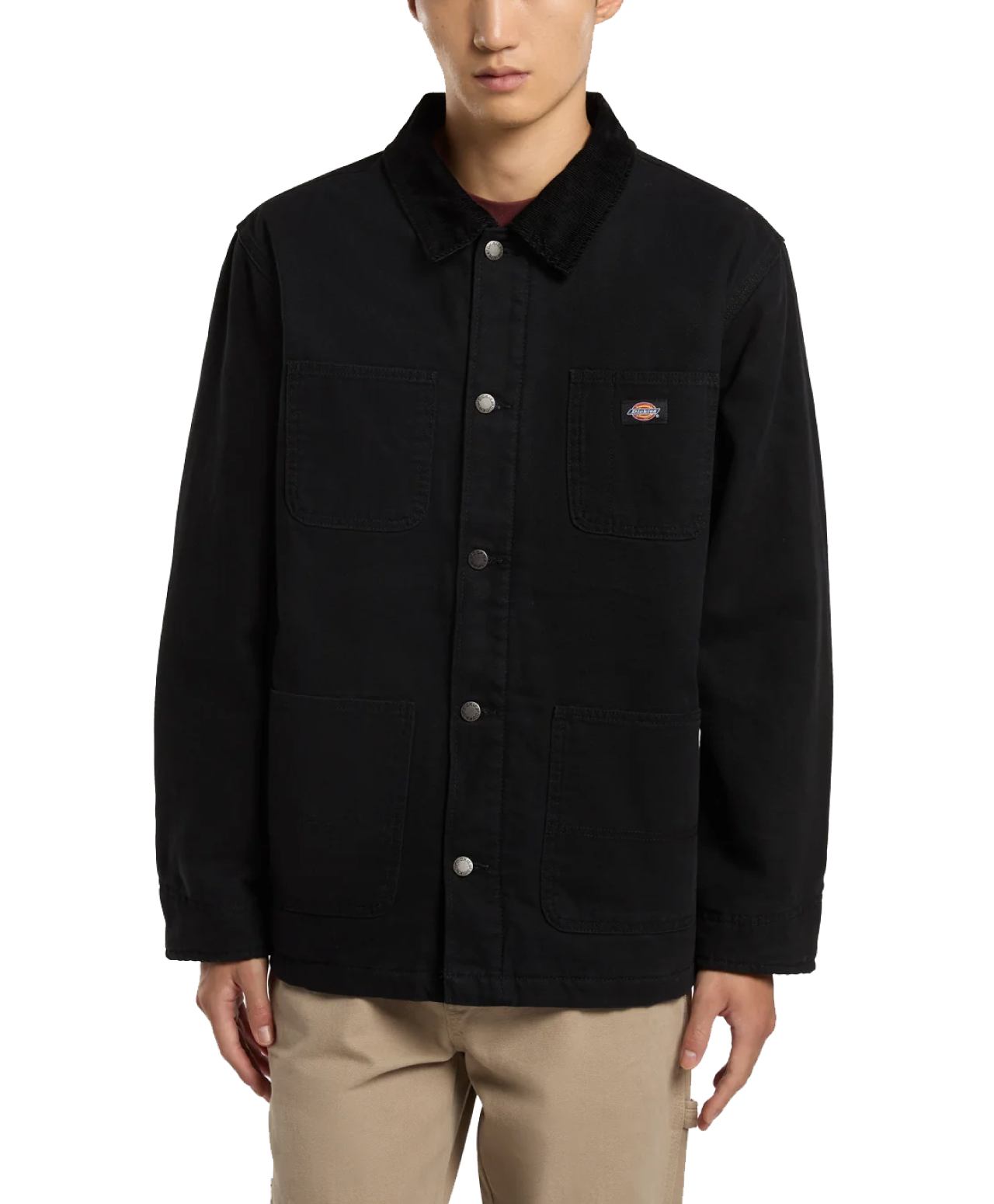 DICKIES CHORE JACKET LINED CANVAS BLACK