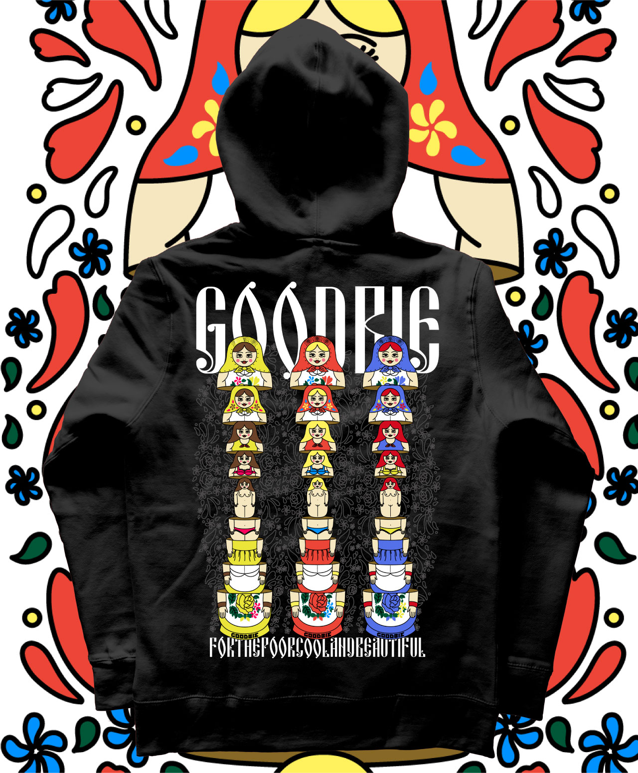GOODBIE SPYCE GIRLS PREMIUM HOOD BLACK