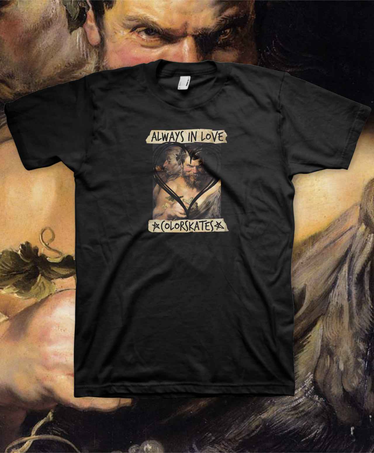 COLOR SATYRS IN LOVE TEE BLACK