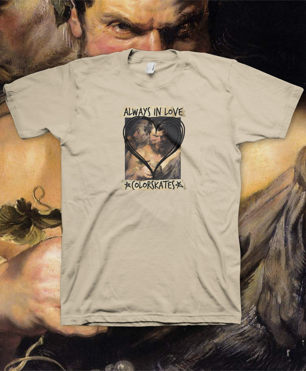 COLOR SATYRS IN LOVE TEE CREAM