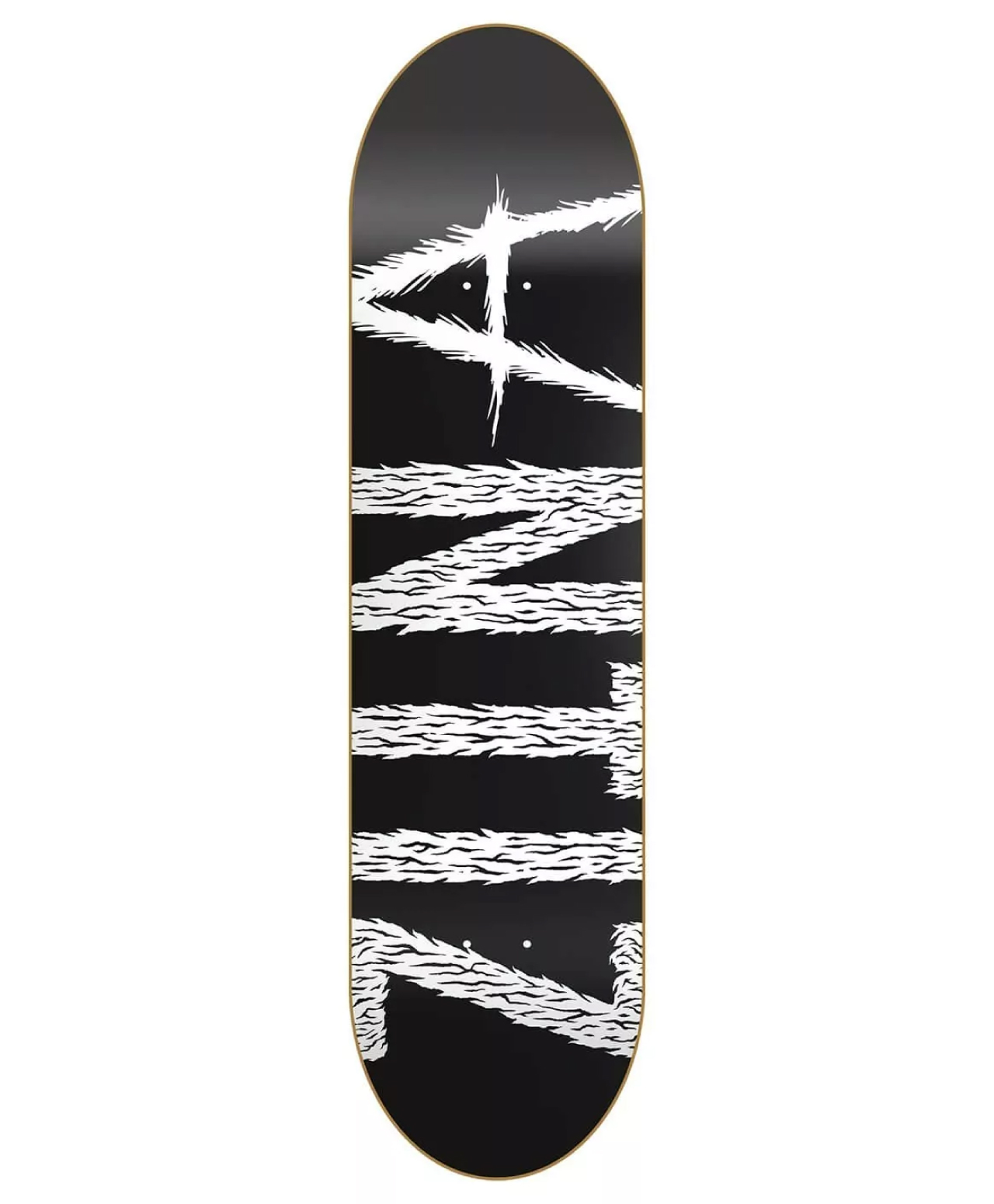 ANTIZ BIG SCRIPT SKATE DECK BLACK
