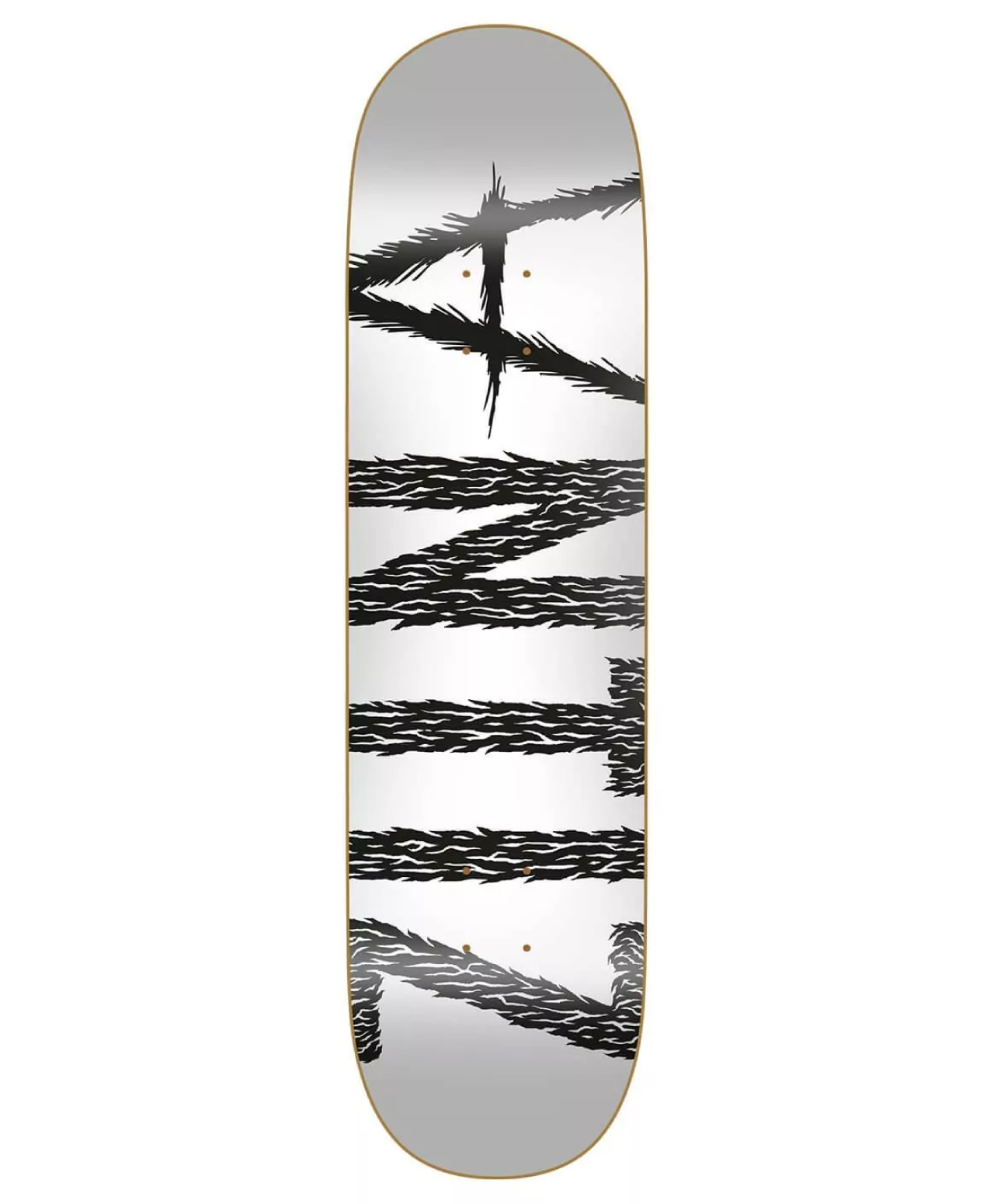 ANTIZ BIG SCRIPT SKATE DECK 8.125 WHITE