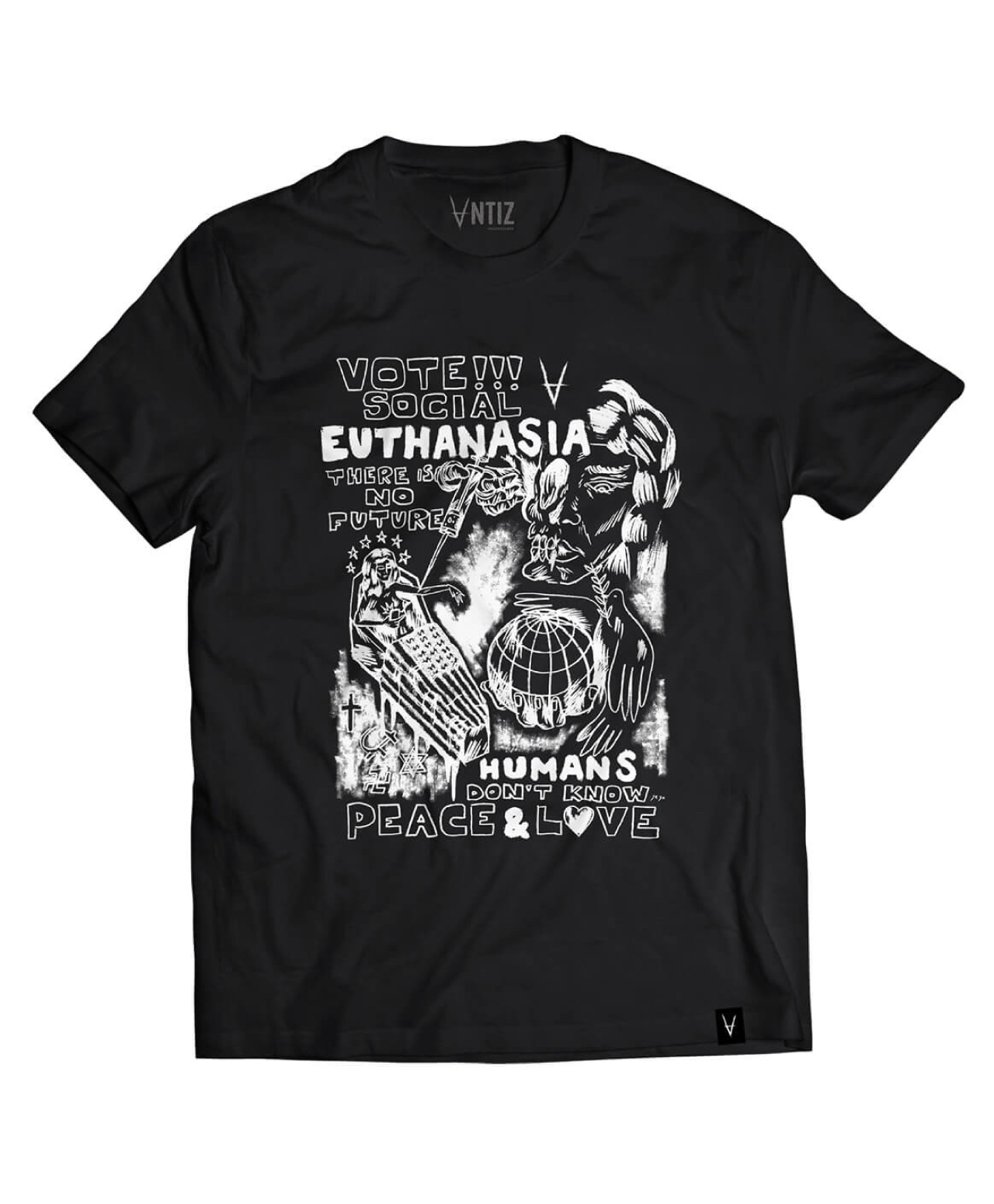 ANTIZ SOCIETY TEE BLACK