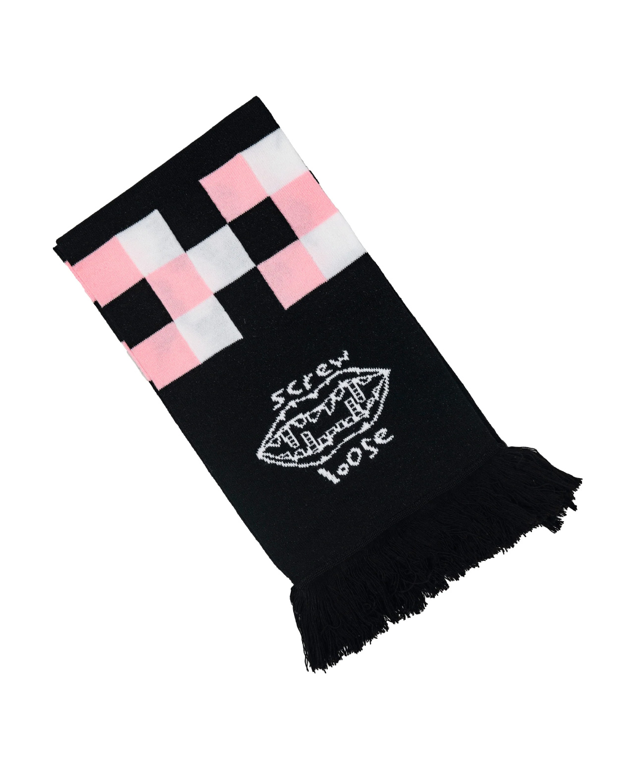 SCREW LOOSE PIXEL SCARF BLACK