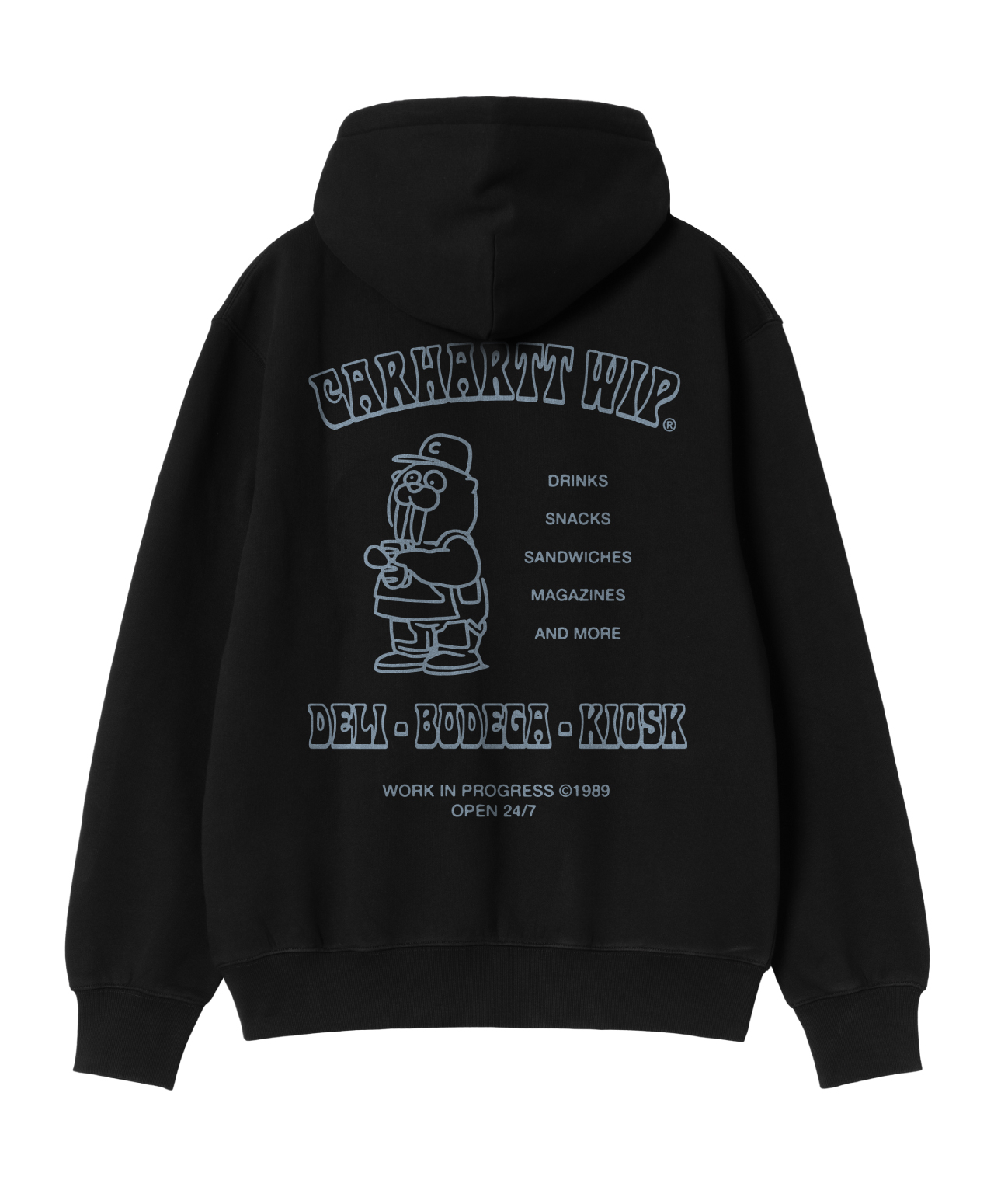 CARHARTT WIP SANDWICH HOOD BLACK/BLUE FOG