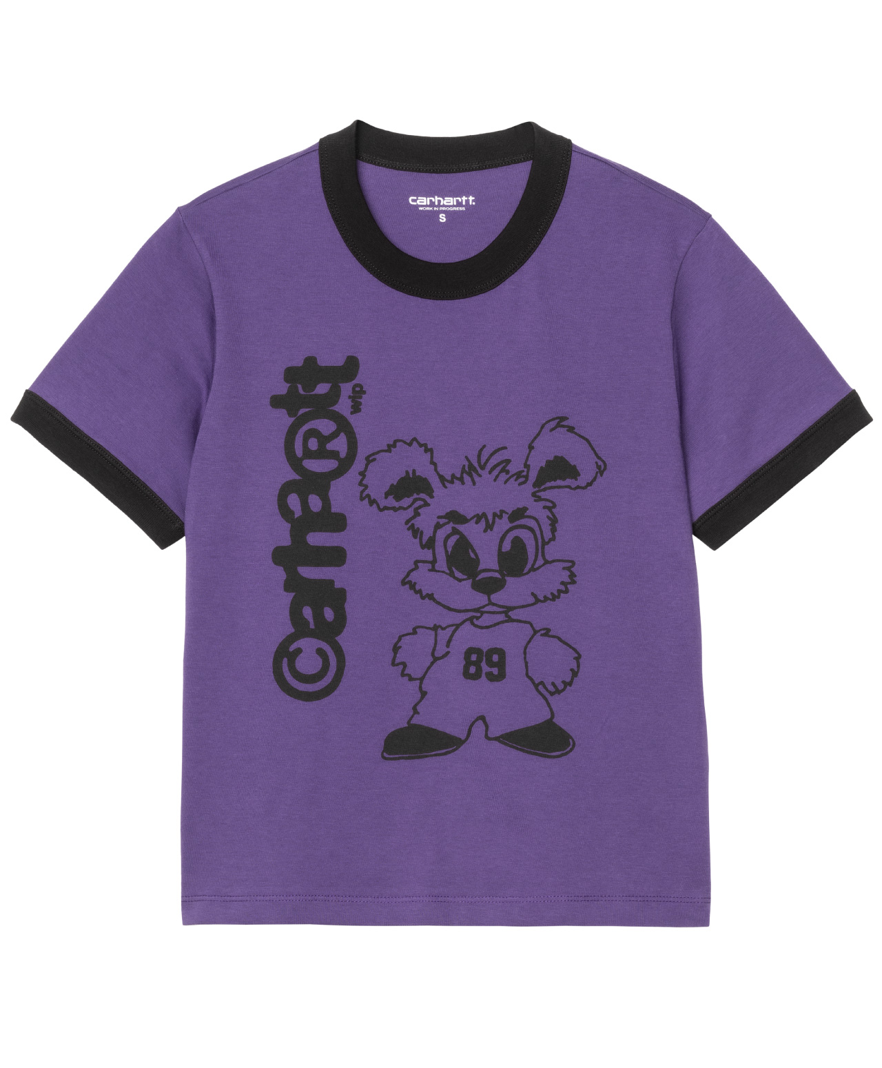 CARHARTT WIP WOMENS IP RINGER TEE CALLA/BLACK