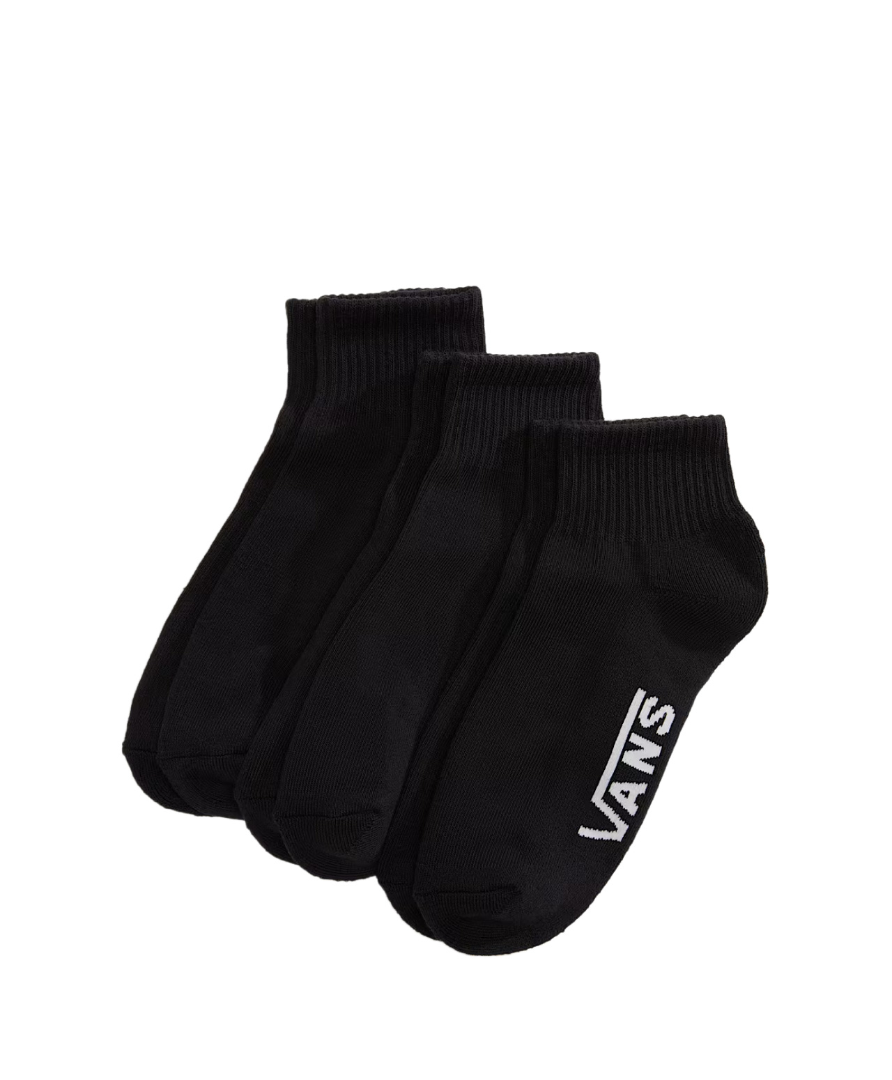VANS CLASSIC QUARTER CREW SOCKS 3-PACK BLACK