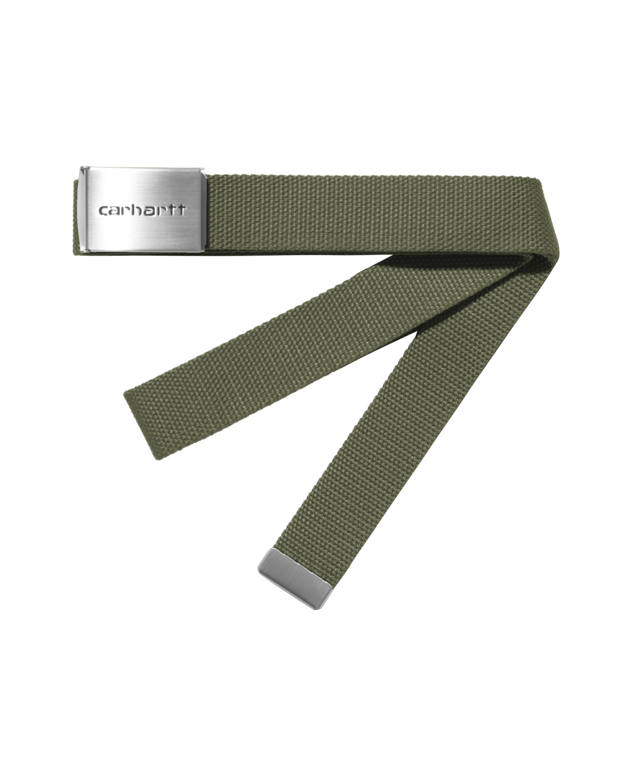 CARHARTT WIP CLIP BELT CHROME LEAF