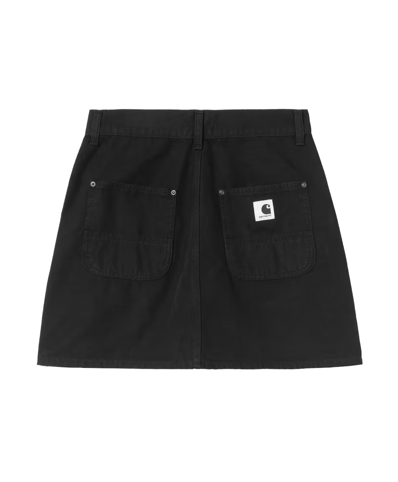 CARHARTT WIP WOMENS MAEVE DOUBLE KNEE SKIRT BLACK STONE WASHED