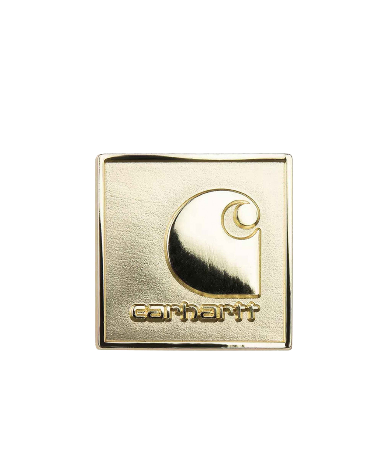 CARHARTT WIP SQUARE LABEL PIN GOLD