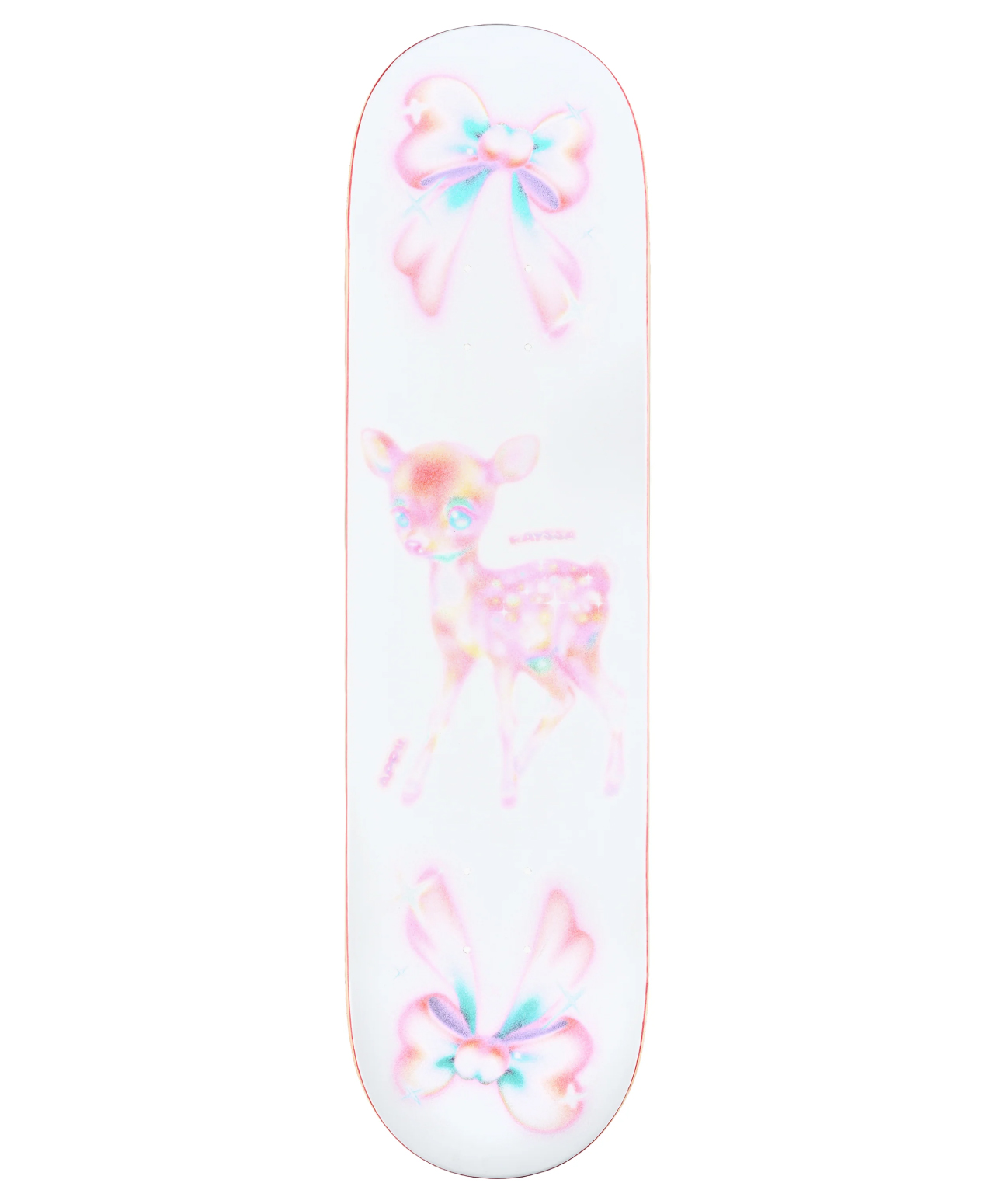 APRIL SKATEBOARDS RAYSSA LEAL BOWS SKATE DECK 8 MULTI