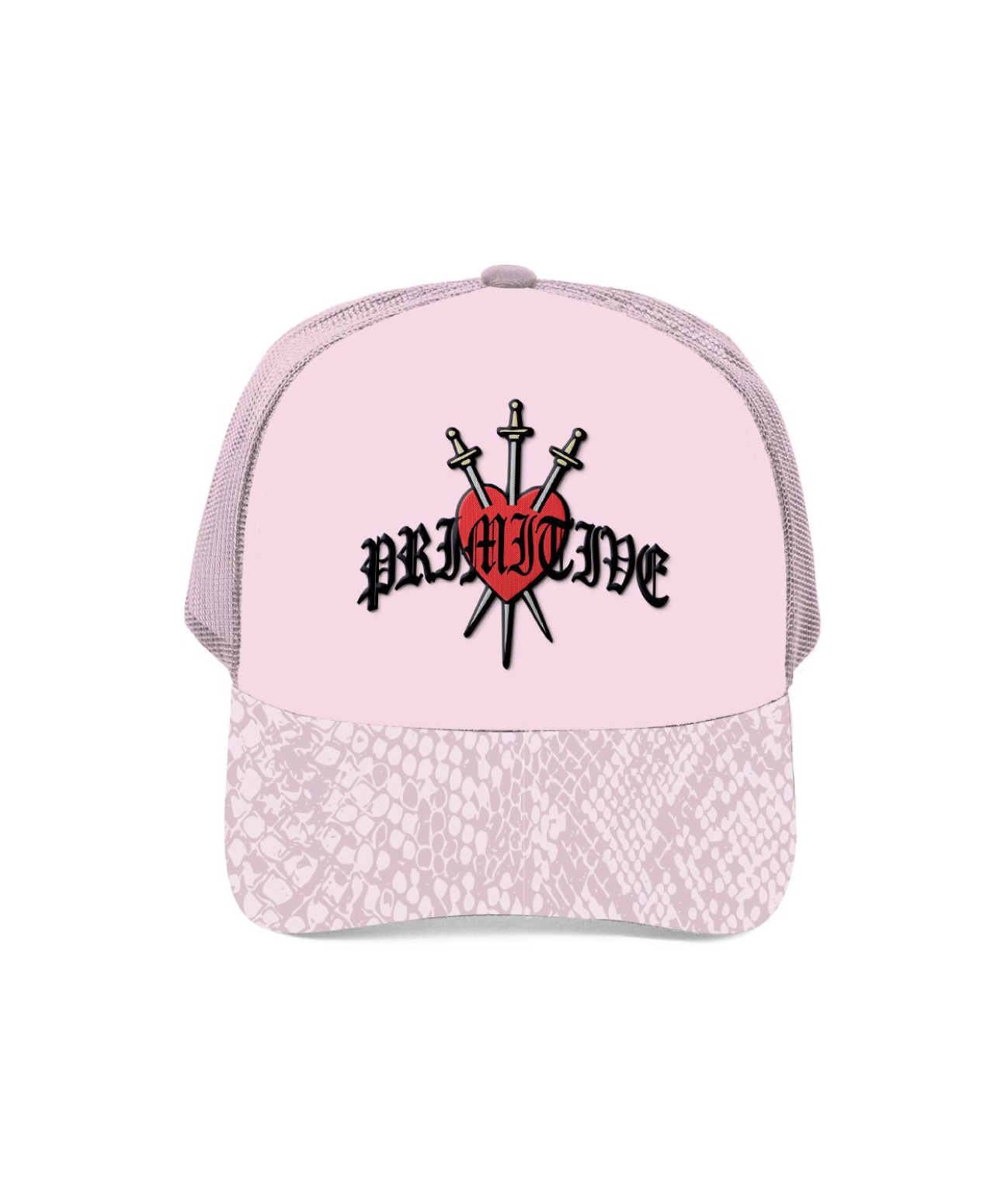 PRIMITIVE VALENTINES DAY TRIUMPH TRUCKER HAT PINK