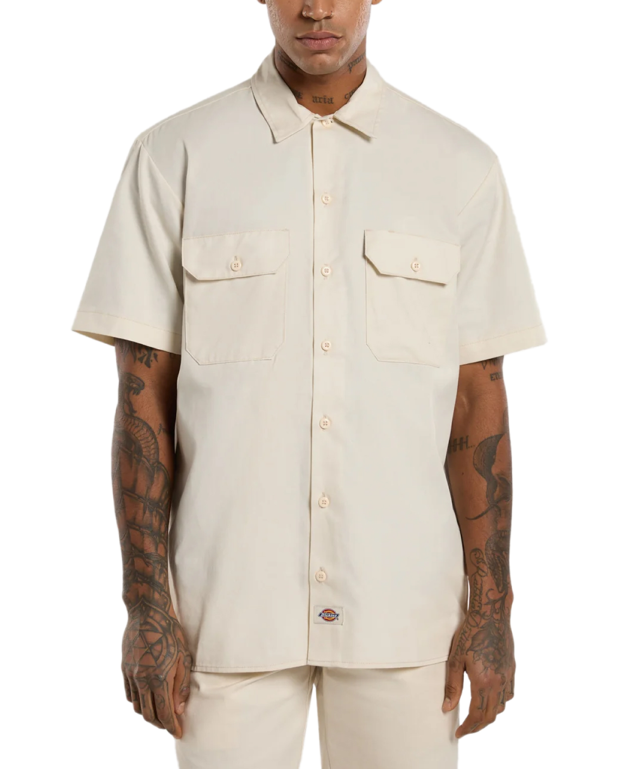 DICKIES SHORT SLEEVE WORK SHIRT WHITECAP GRAY