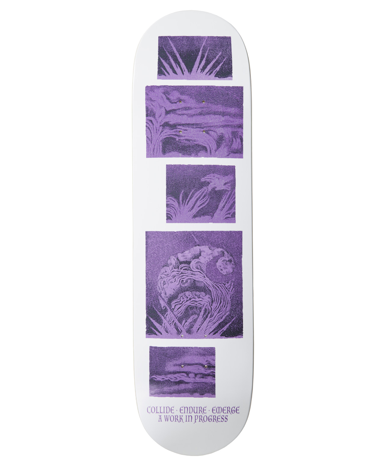 CARHARTT WIP EMERGE BOARD SKATE DECK 8.5 PURPLE