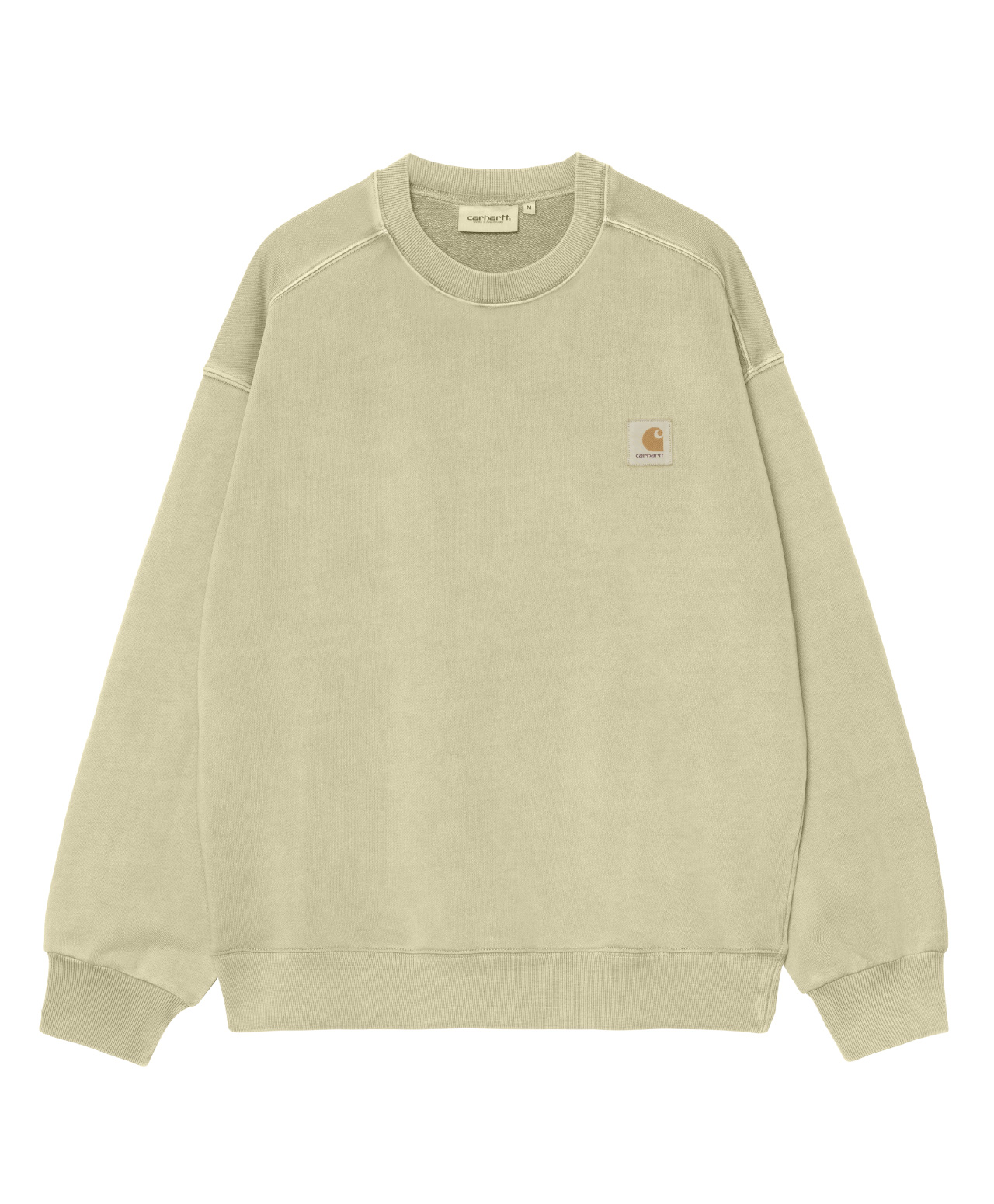 CARHARTT WIP NELSON CREW GENTLE GREEN GARMENT DYED