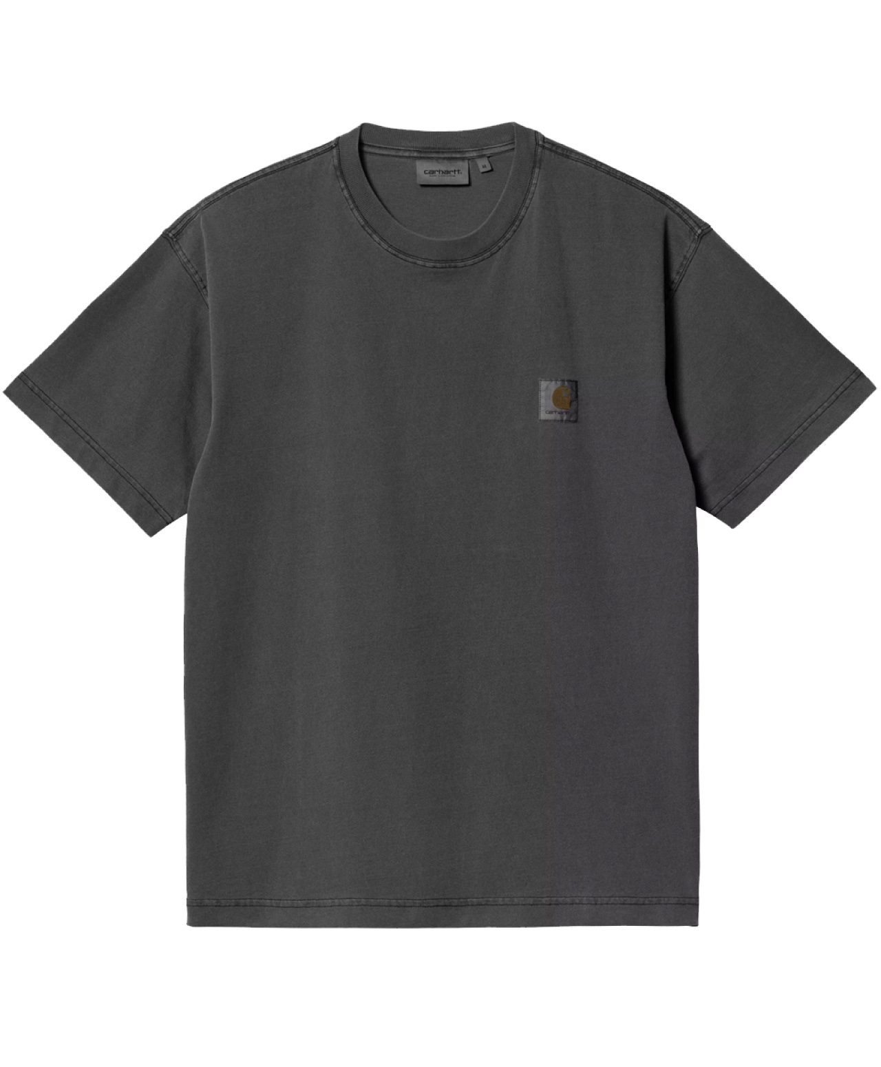 CARHARTT WIP NELSON TEE BLACK GARMENT DYED