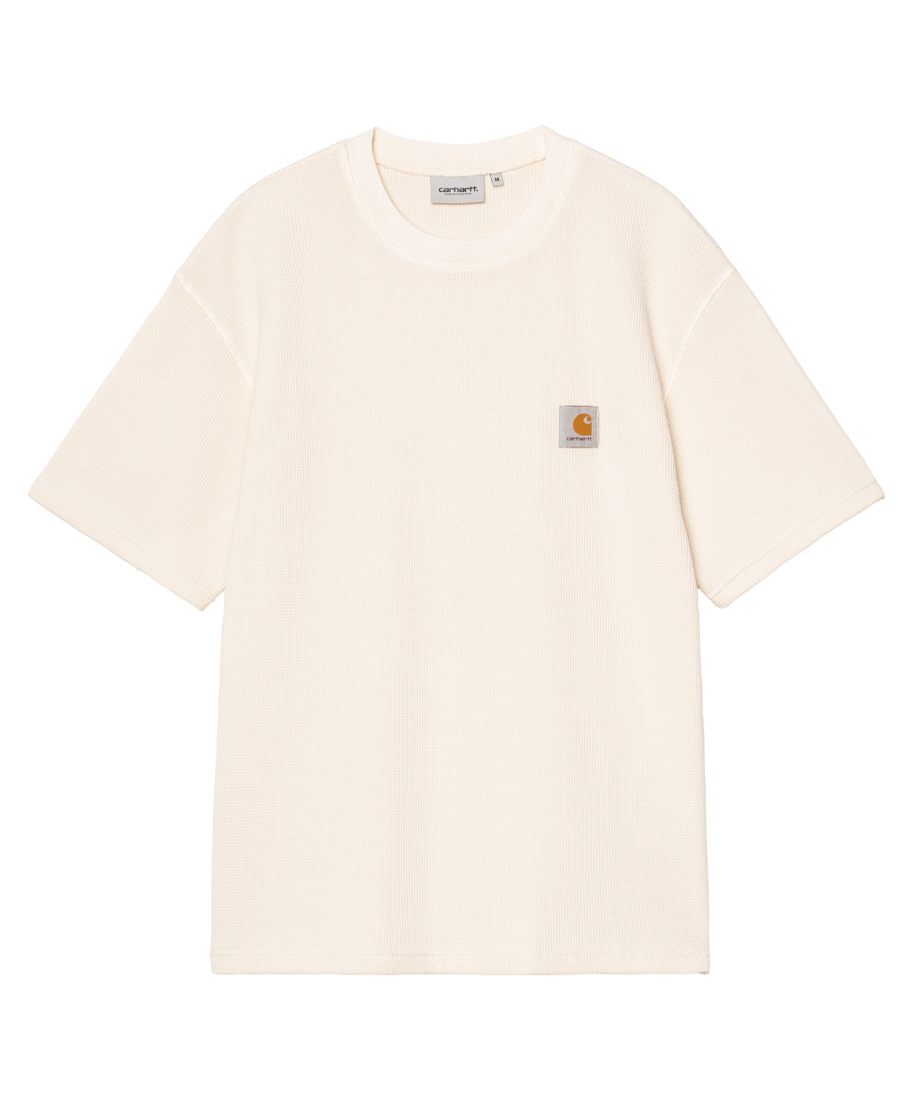 CARHARTT WIP NELSON WAFFLE TEE NATURAL GARMENT DYED