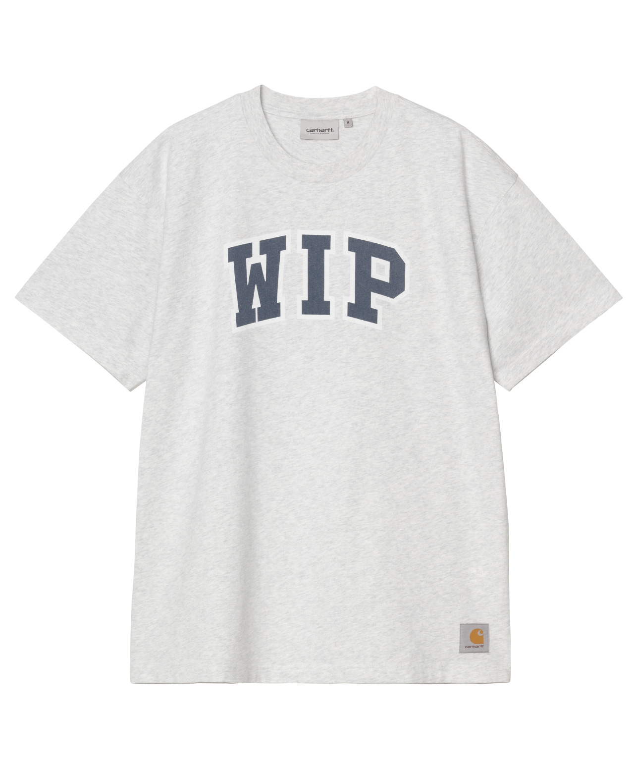 CARHARTT WIP III TEE ASH HEATHER HEAVY STONE WASHED